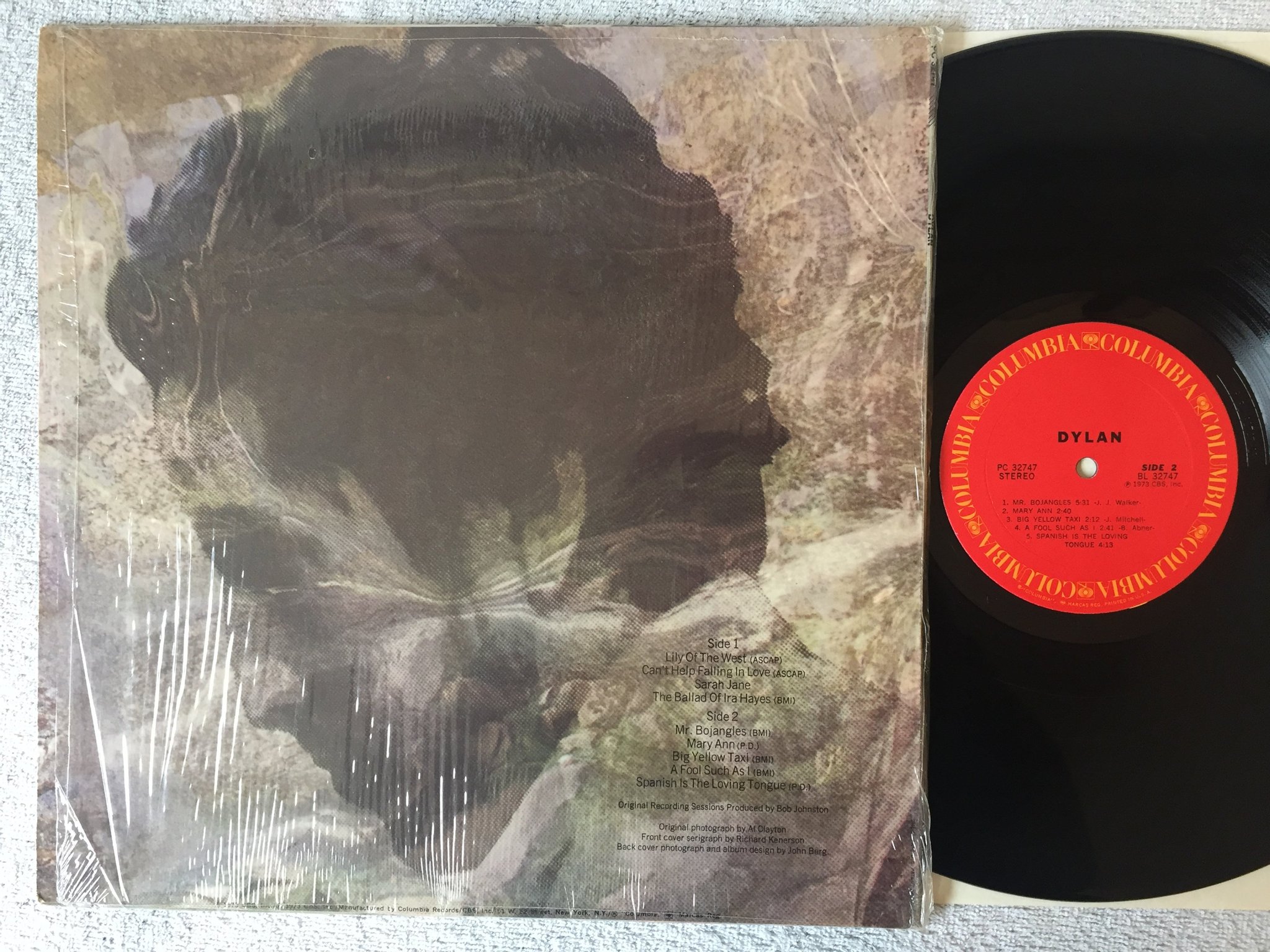 Omslagsbild för skivan BOB DYLAN Dylan LP -73 US COLUMBIA PC 32747 