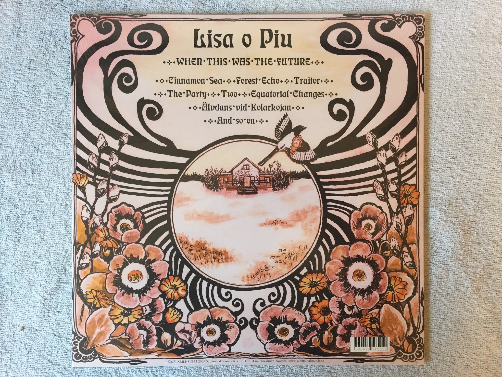 Omslagsbild för skivan LISA O PIU  When This Was The Future LP 2009 Swe folk STILL SEALED