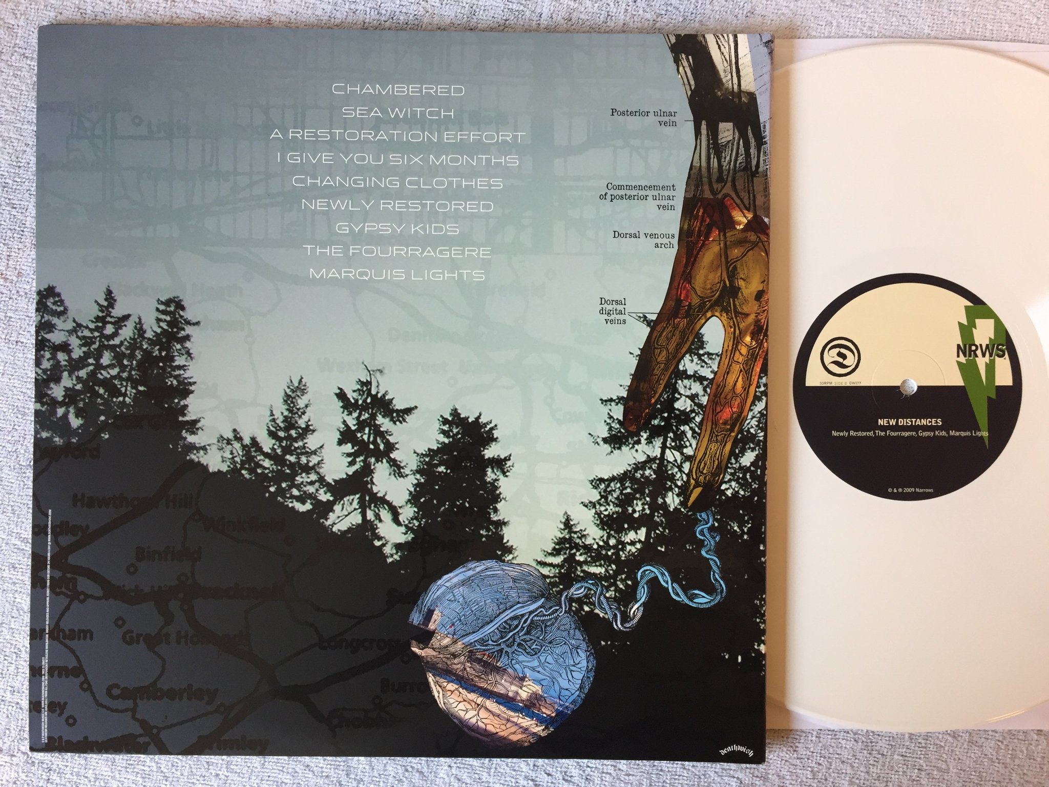 Omslagsbild för skivan NRWS New Distances LP 2009 US deatwish DWI77 hardcore