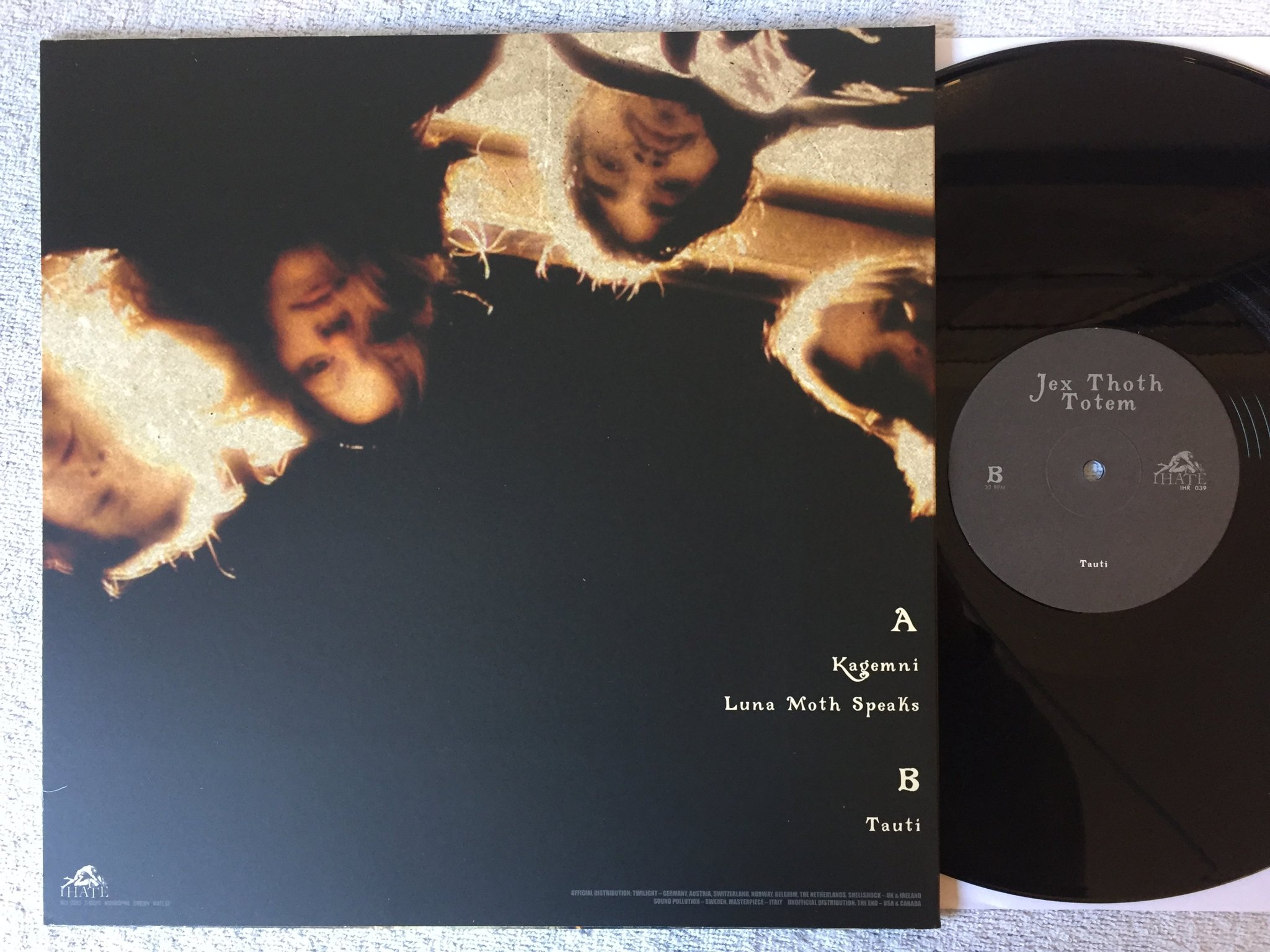 Omslagsbild för skivan JEX THOTH totem 12"single 2011 I HATE RECORDS IHR 039