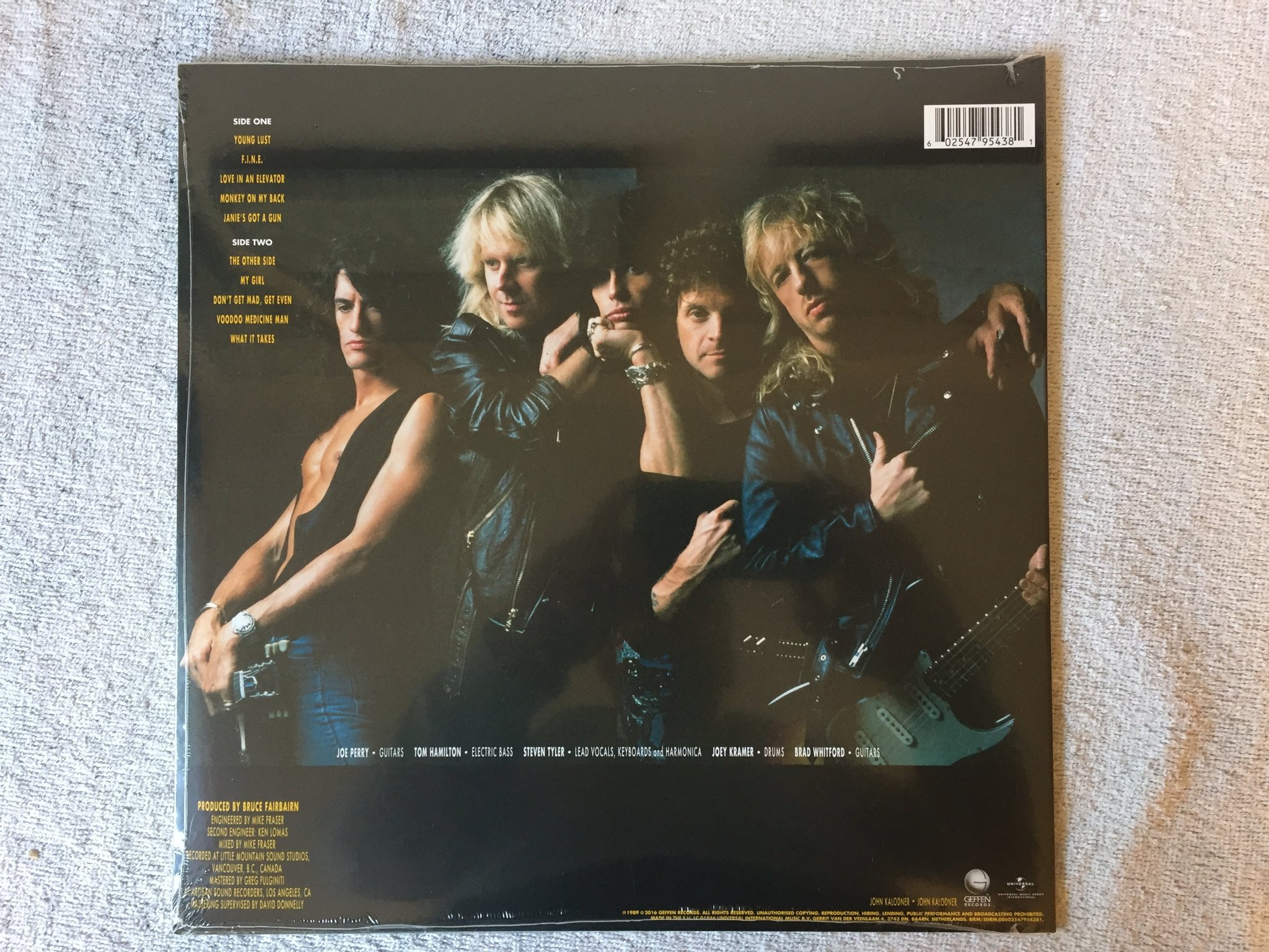 Omslagsbild för skivan AEROSMITH pump LP 2016 180g GEFFEN B0025183-01 still sealed