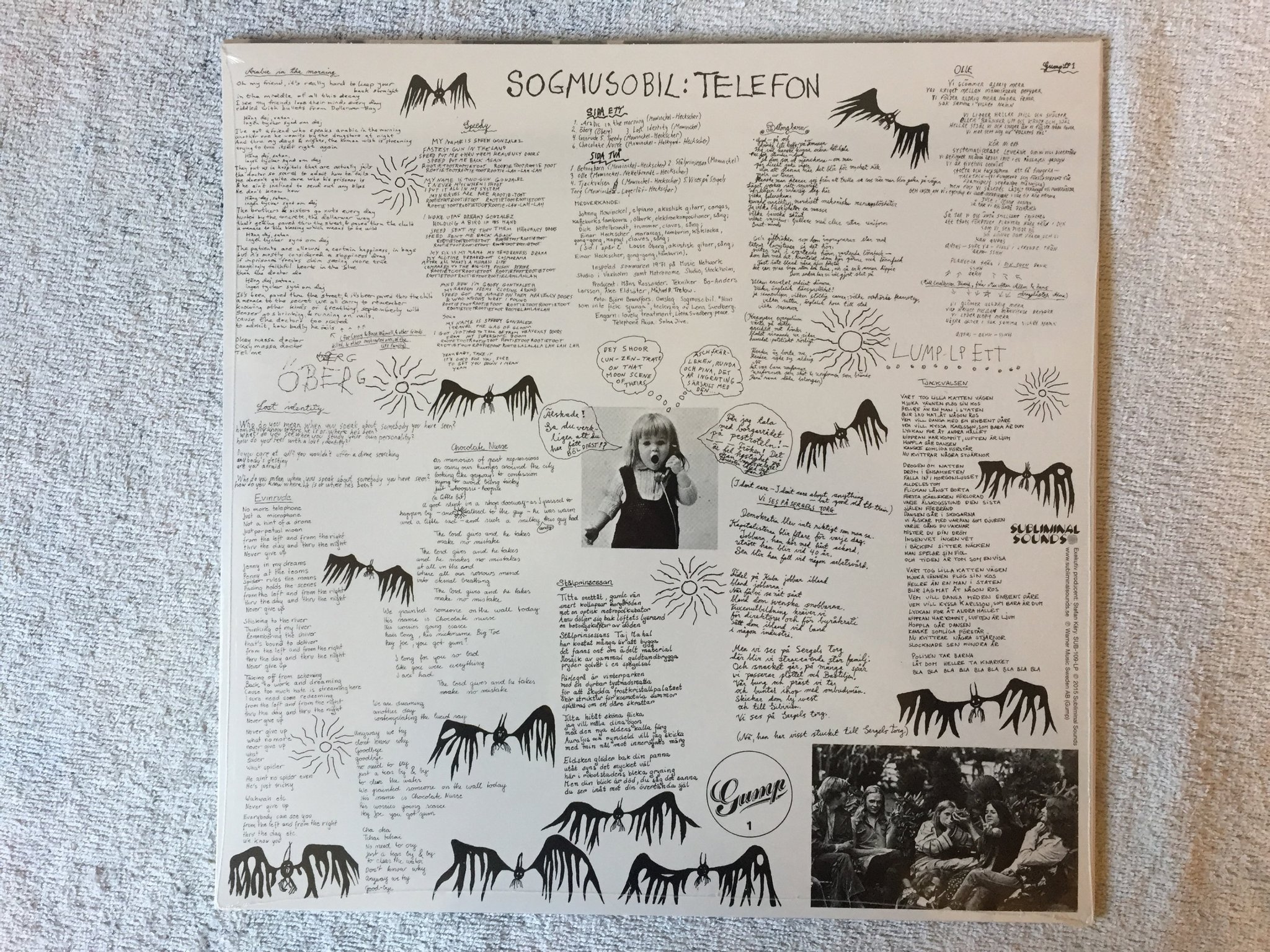 Omslagsbild för skivan MATS GLENNGÅRD Kosterläge LP SOGMUSOBIL t Swe SUBLIMINAL SUB-103-LP Still sealed