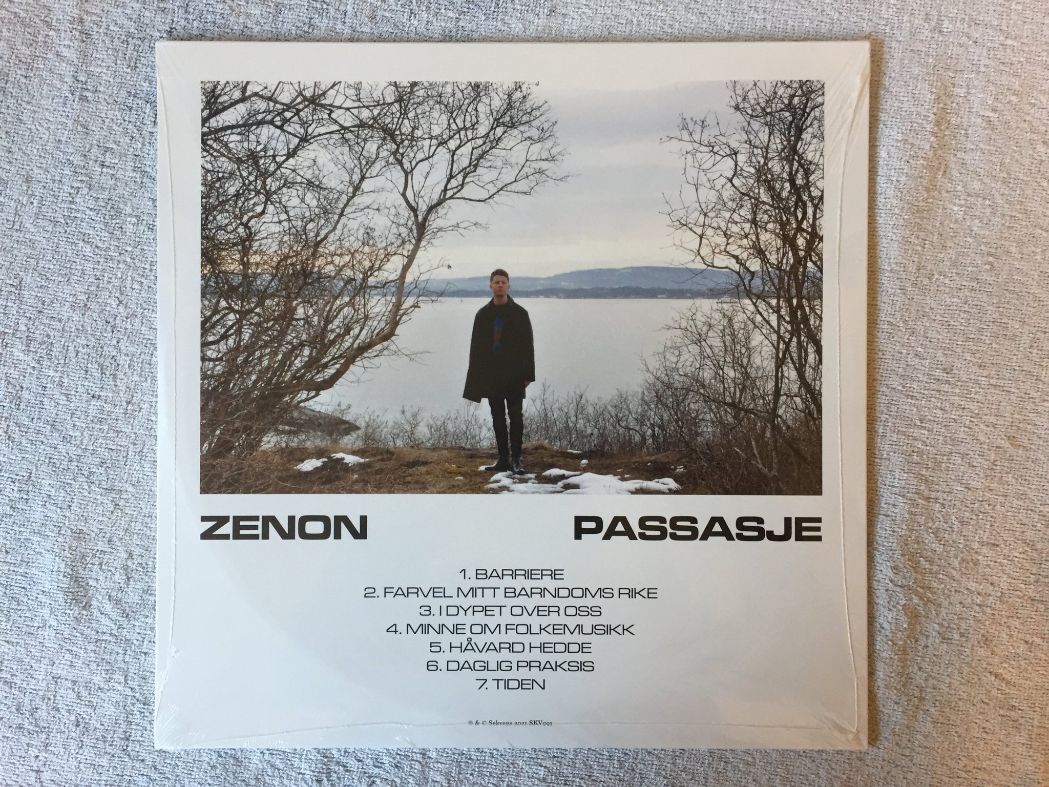 Omslagsbild för skivan ZENON passasje LP 2021 SEKVENS SKV001 200 copies FREE JAZZ psych rock SEALED