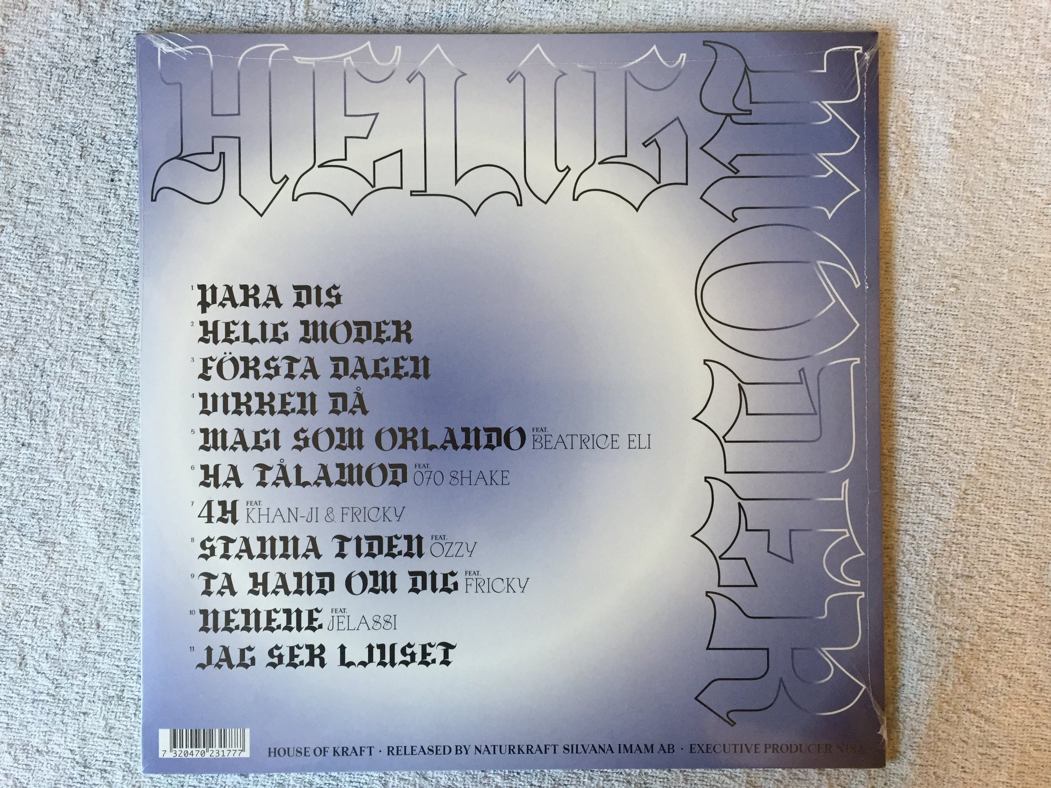 Omslagsbild för skivan SILVANA IMAM helig moder LP 2019 Swe NATURKRAFT still sealed RARE!!!!