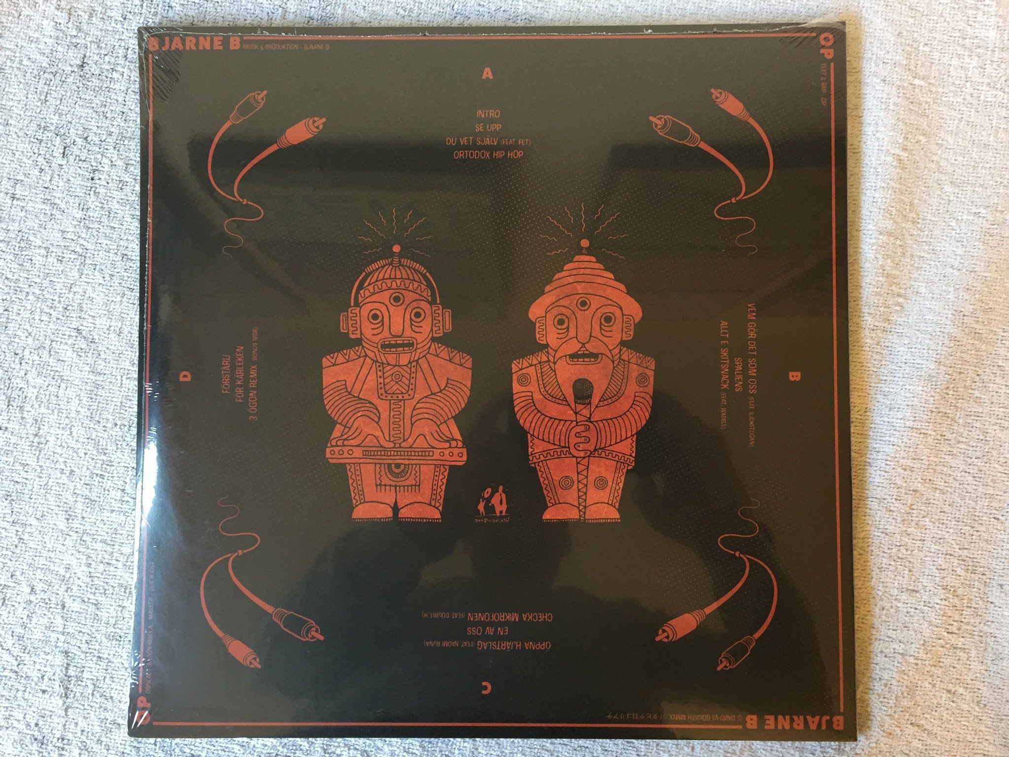 Omslagsbild för skivan BJARNE B & OP - B-BOP 2xLP 2021 Swe DAVID vs GOLIATH DVSG150 Still Sealed