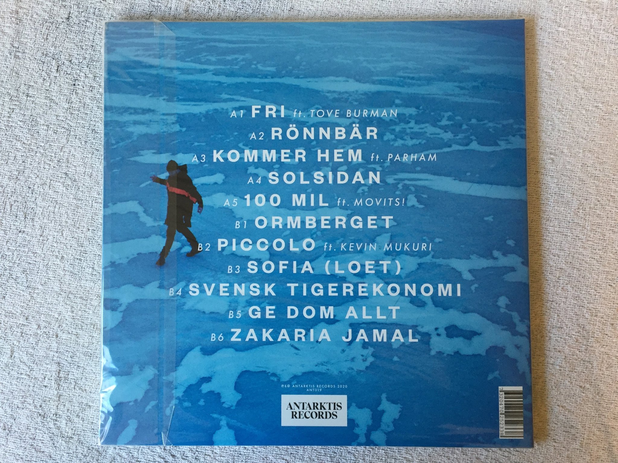 Omslagsbild för skivan ZACKE Pengar. Frihet. Zakaria Jamal LP 2020 Swe ANTARKTIS ANT019 Still Sealed