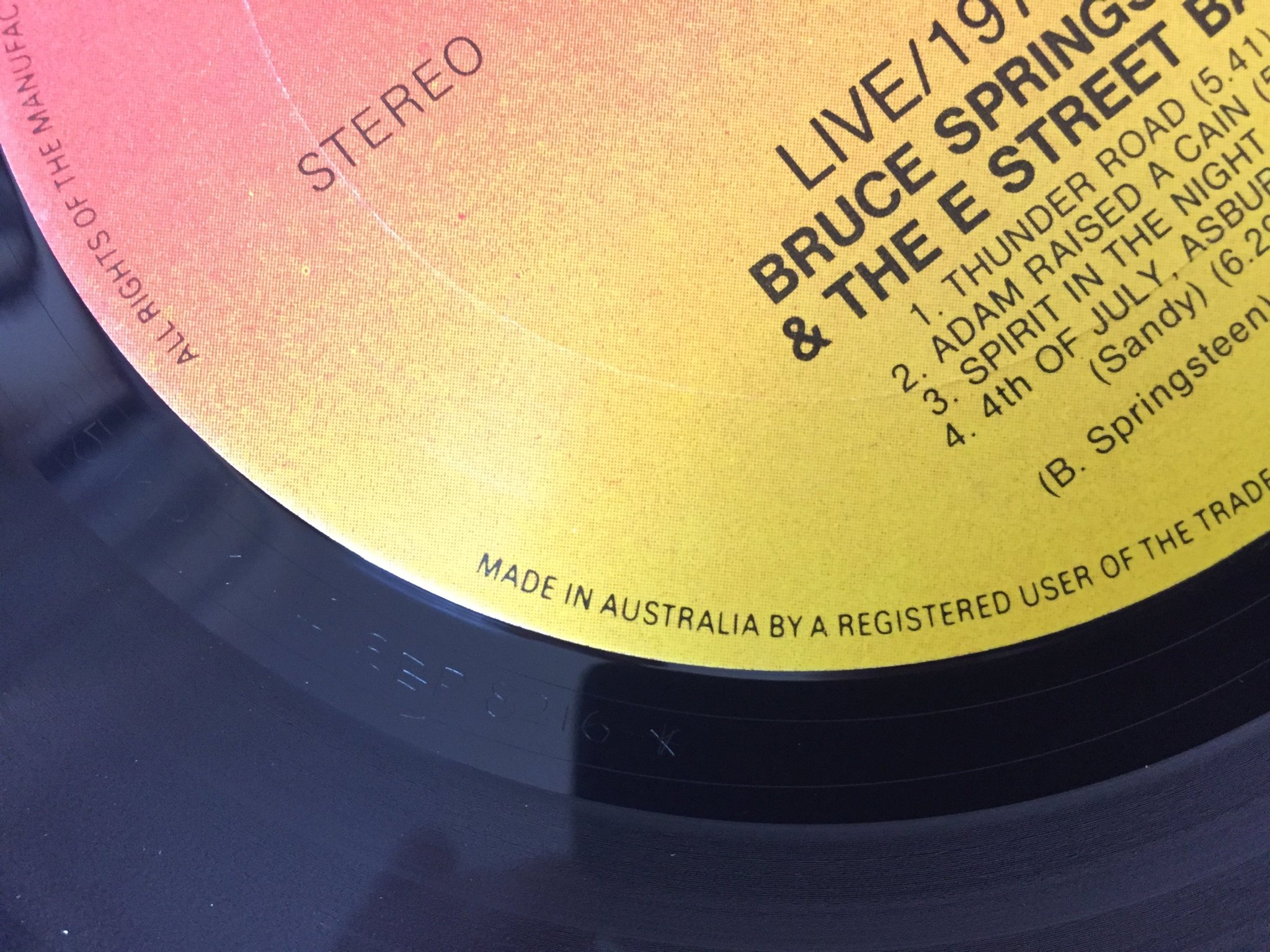 Omslagsbild för skivan BRUCE SPRINGSTEEN Live 1975-85 5xLP AUSTRALIA CBS S5BP704