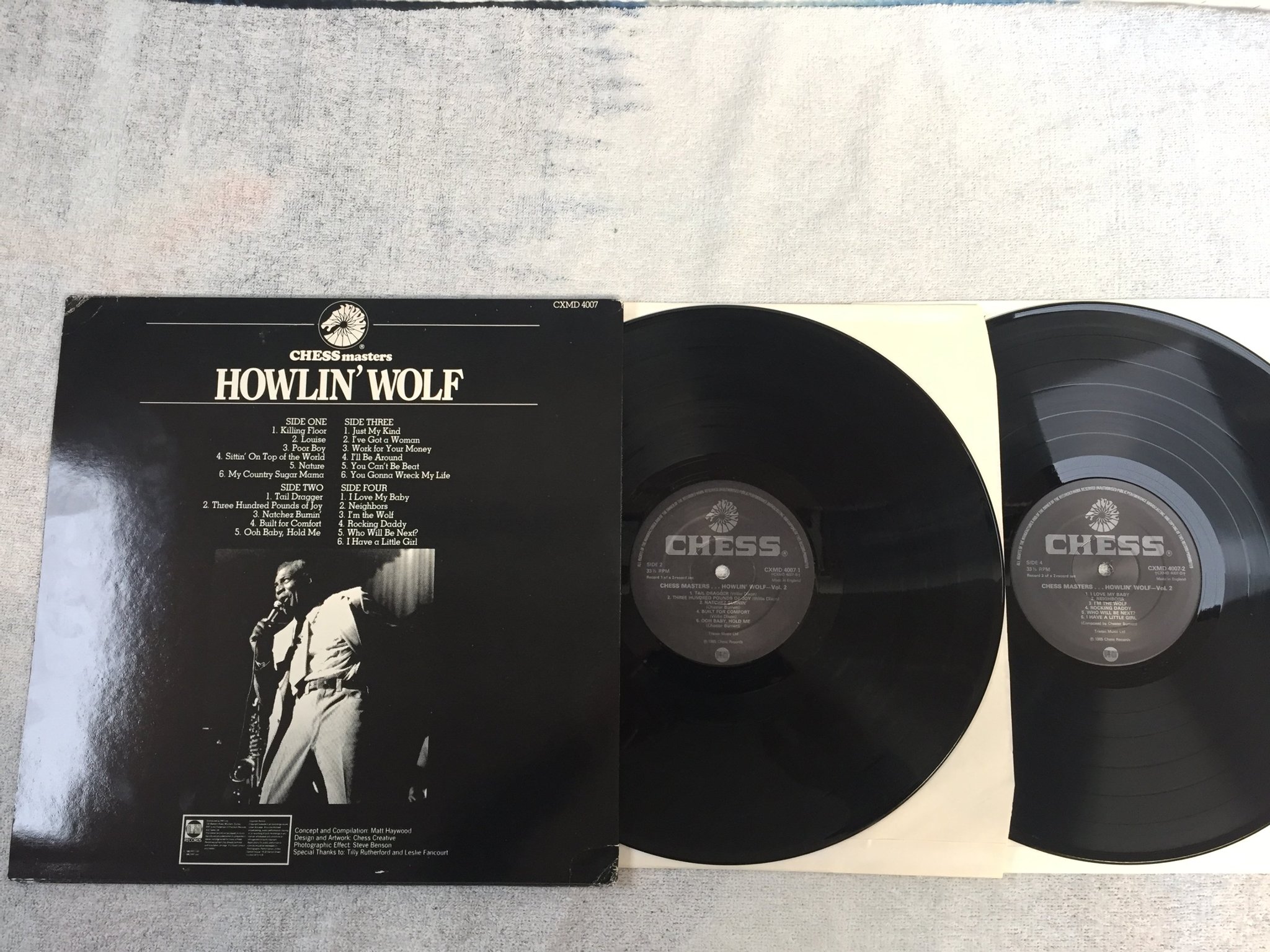 Omslagsbild för skivan HOWLIN' WOLF Chess Masters vol 2  2xLP -82 UK CHESS CXMD 4007