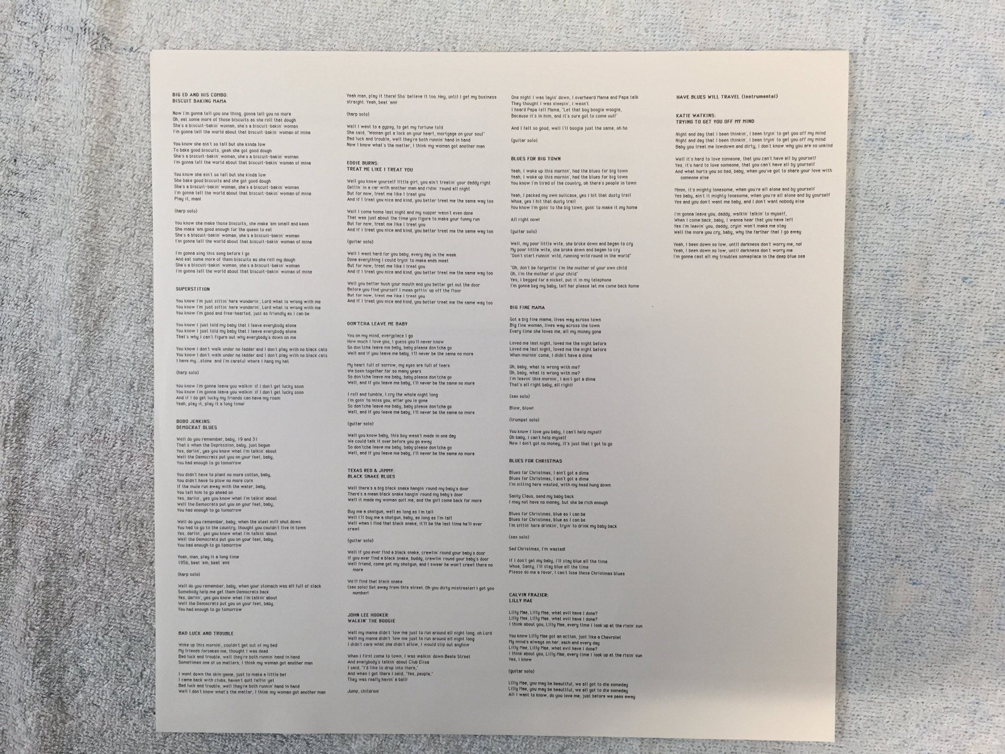 Omslagsbild för skivan V/A blues for big town LP -85 Japan P-VINE SPECIAL PLP-6061