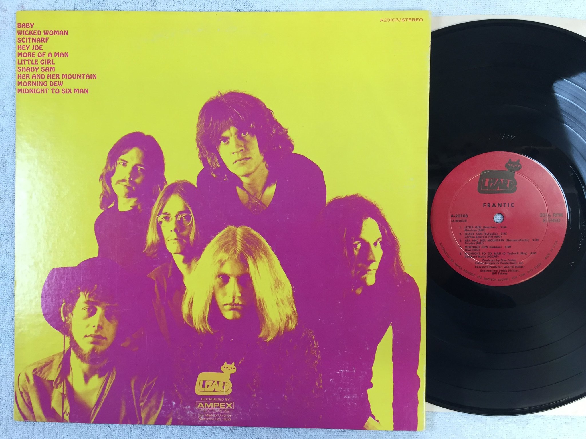 Omslagsbild för skivan FRANTIC Conception LP -70 US lizard A 20103 PSYCH