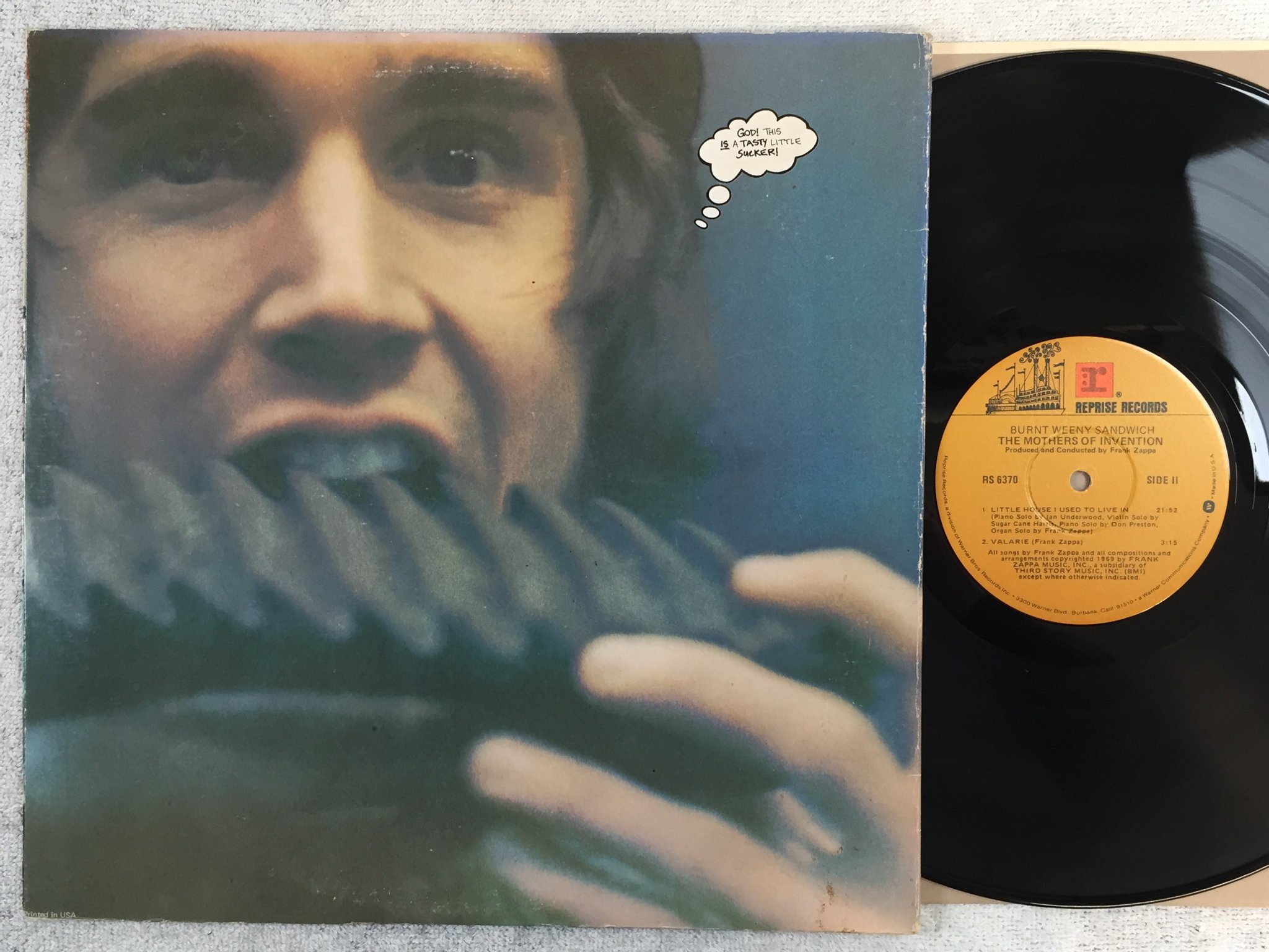 Omslagsbild för skivan THE MOTHERS OF INVENTION burnt weeny sandwich LP US REPRISE RS 6370