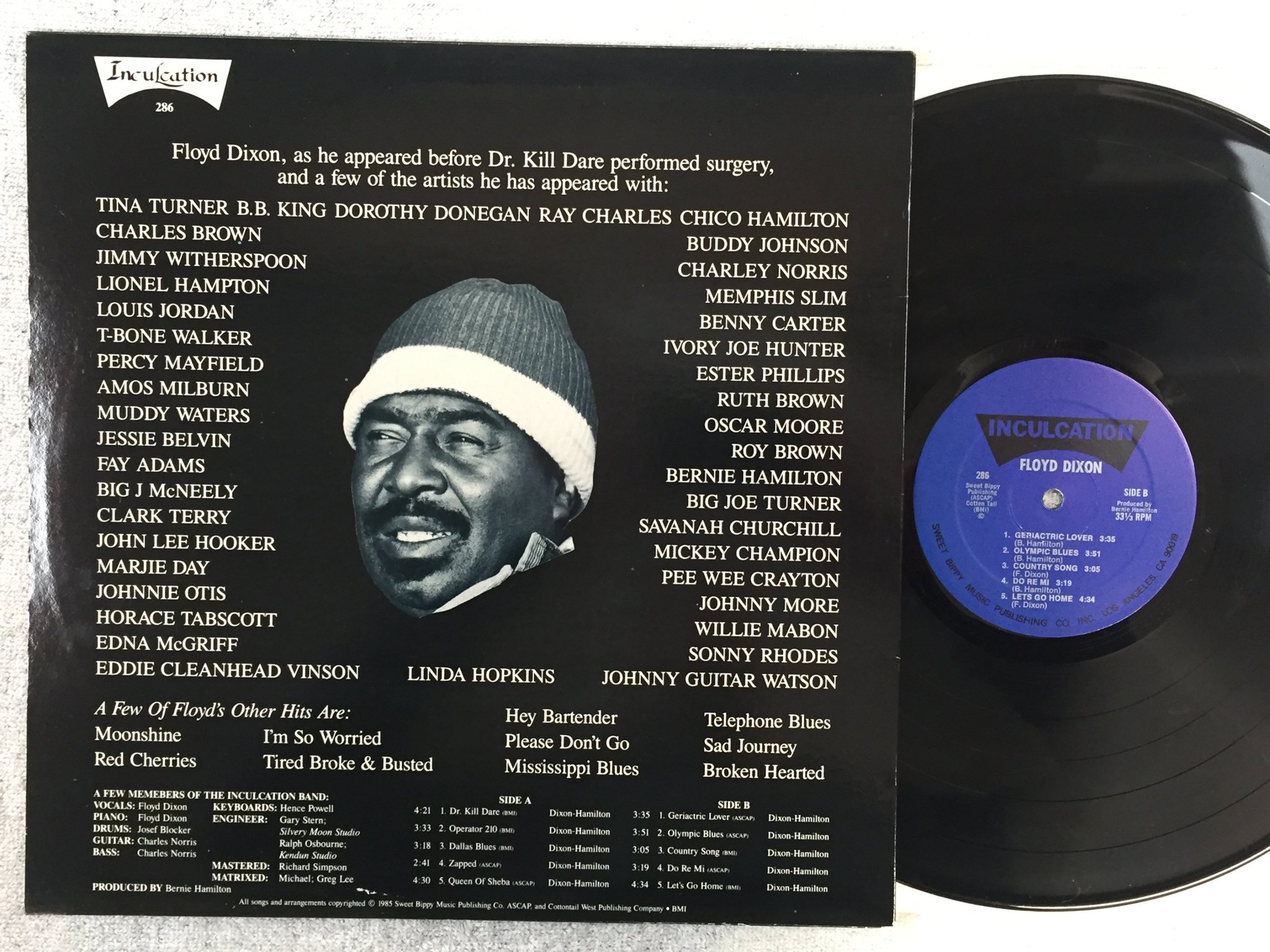 Omslagsbild för skivan FLOYD DIXON After Blues LP -85 US INCULCATION 286 