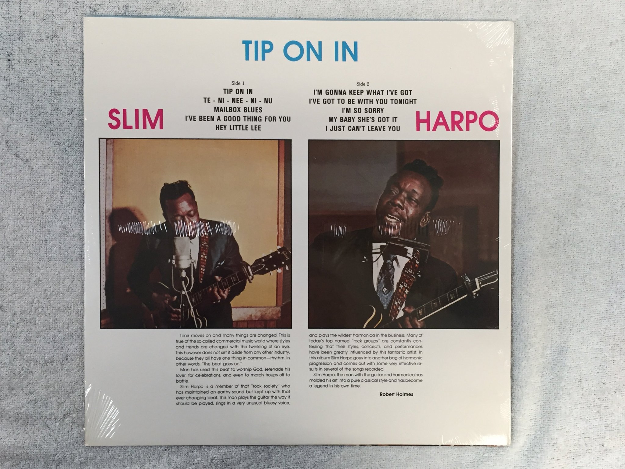 Omslagsbild för skivan SLIM HARPO tip on in LP US EXCELLO LP-8008-SO1 Still sealed