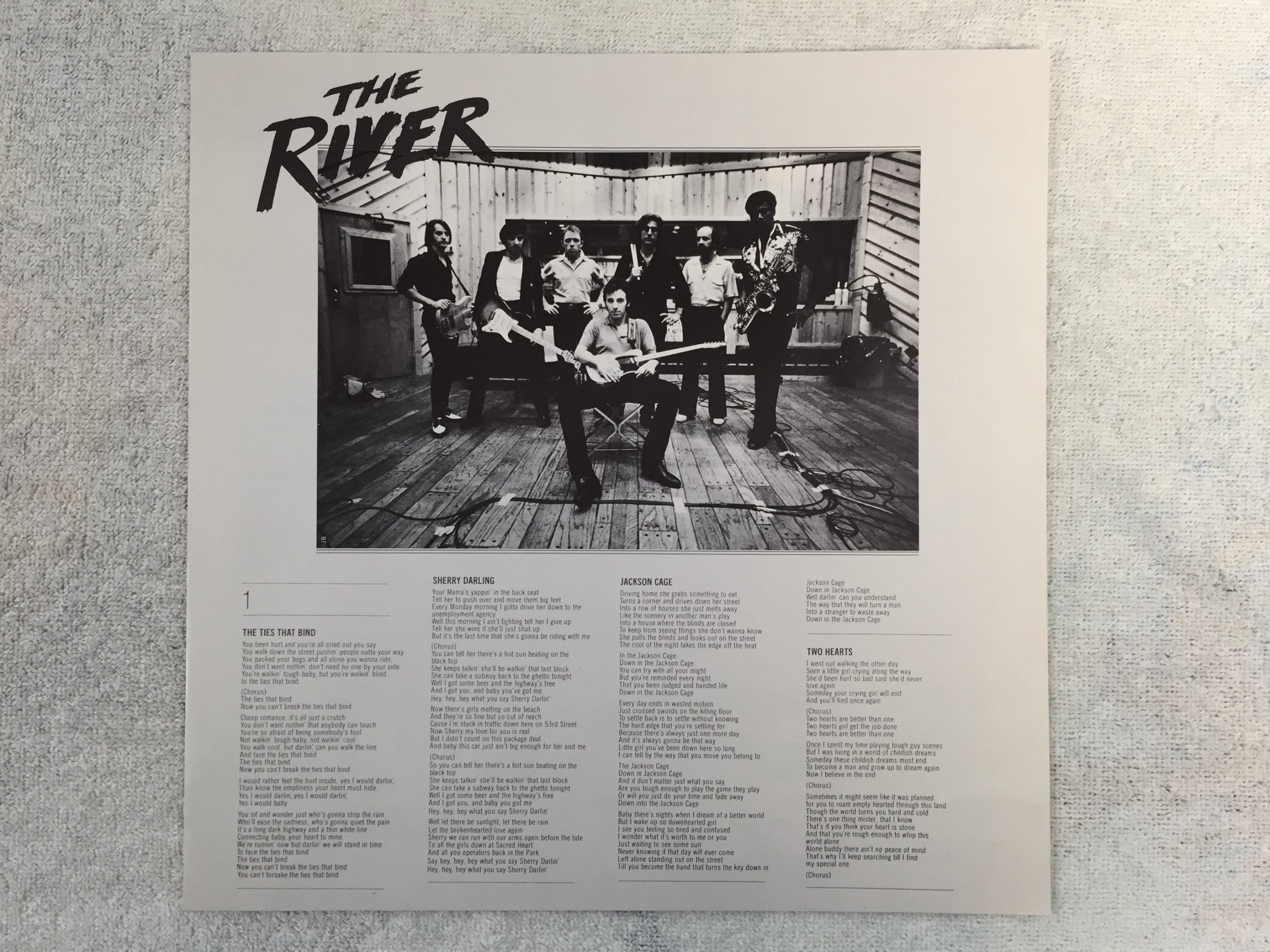 Omslagsbild för skivan BRUCE SPRINGSTEEN the river 2xLP -80 US COLUMBIA PCS 36854