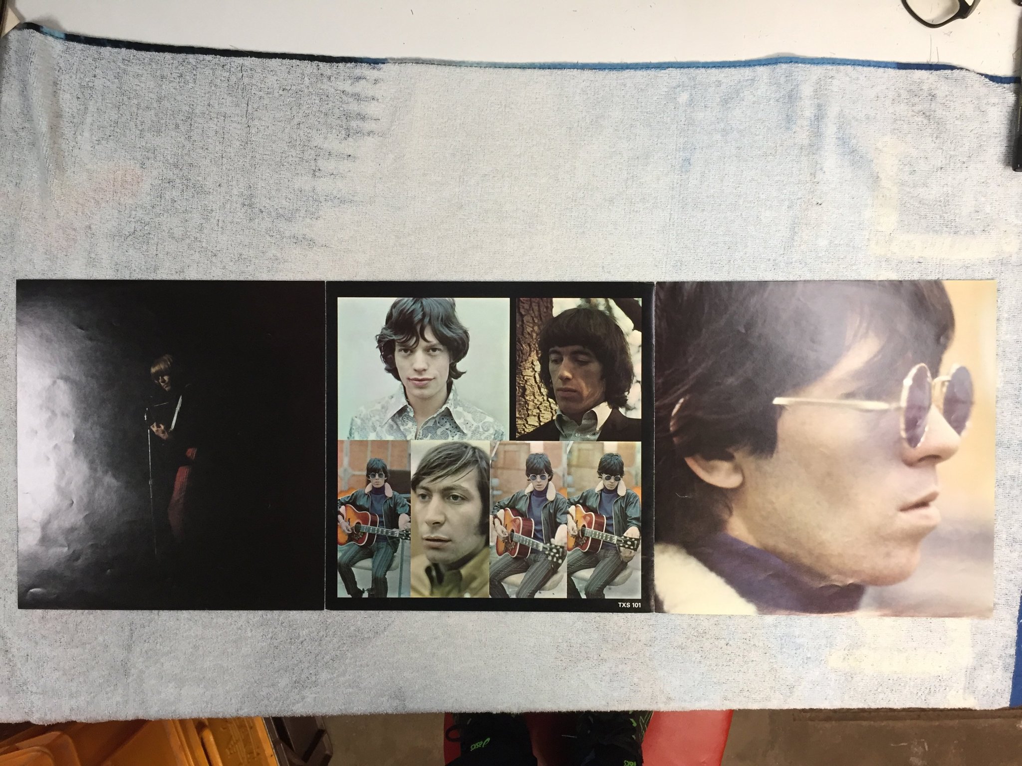 Omslagsbild för skivan THE ROLLING STONES big hits LP UK DECCA TXS 101