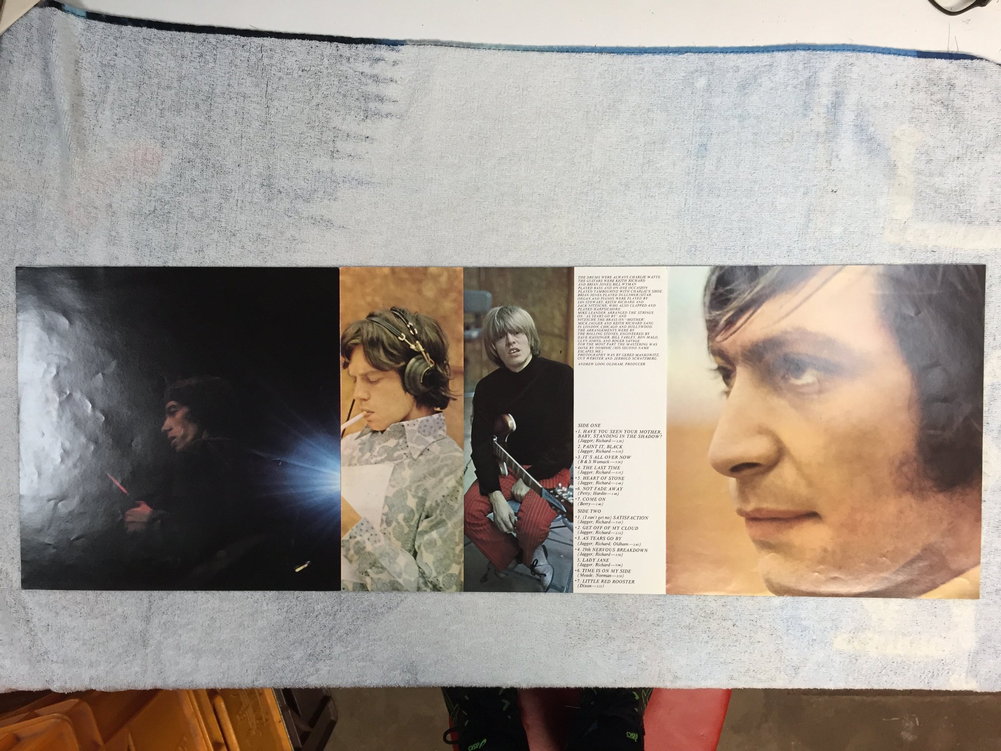 Omslagsbild för skivan THE ROLLING STONES big hits LP UK DECCA TXS 101