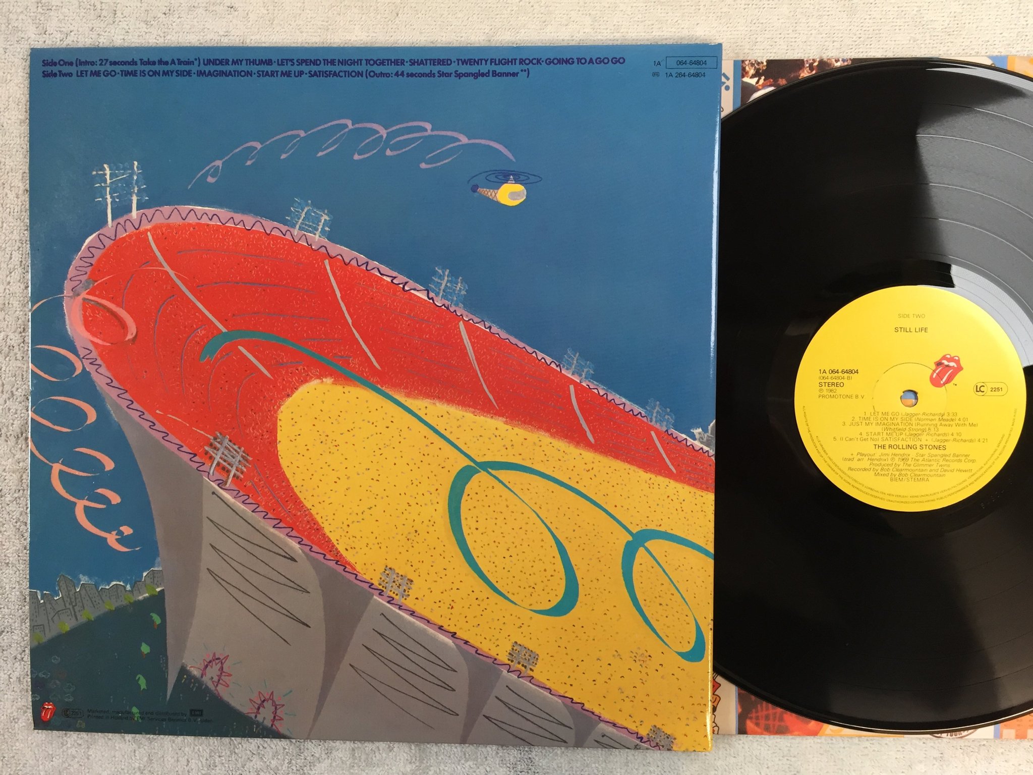 Omslagsbild för skivan THE ROLLING STONES still life  LP -82 Hol 1A 064-64804