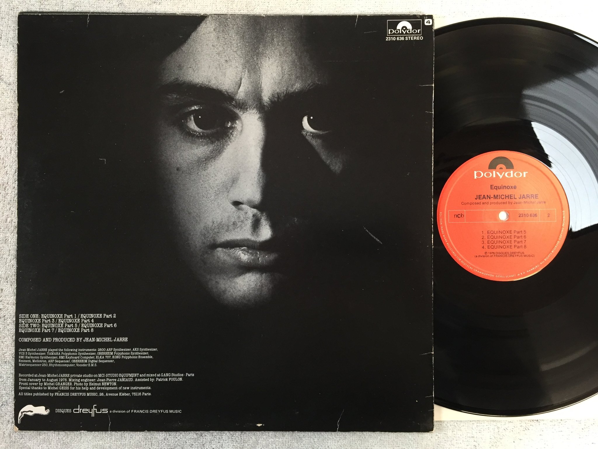 Omslagsbild för skivan JEAN-MICHEL JARRE equinoxe LP -78 Ger POLYDOR 2310 636