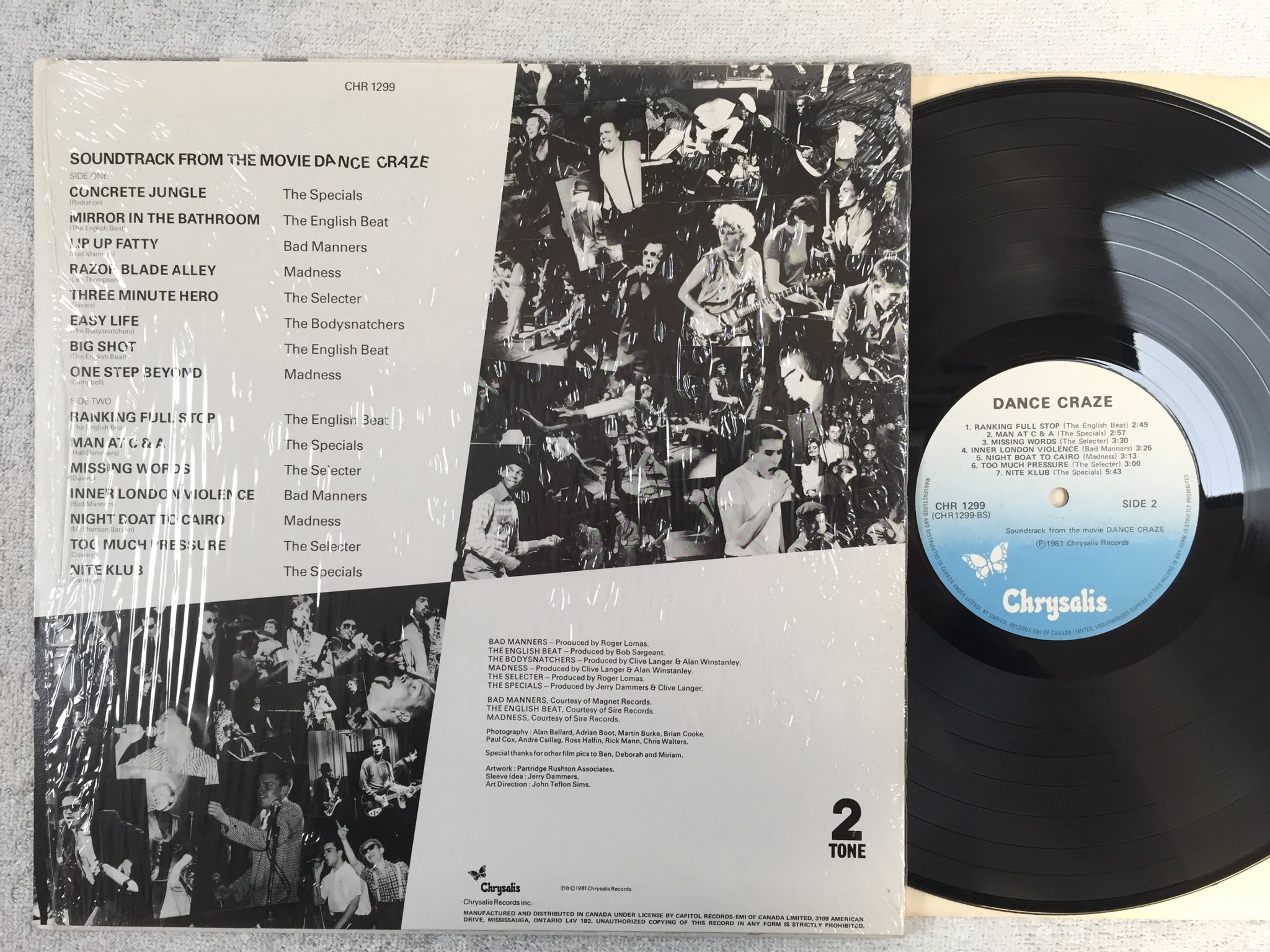 Omslagsbild för skivan V/A dance craze LP -81 Can CHRYSALIS CHR 1299