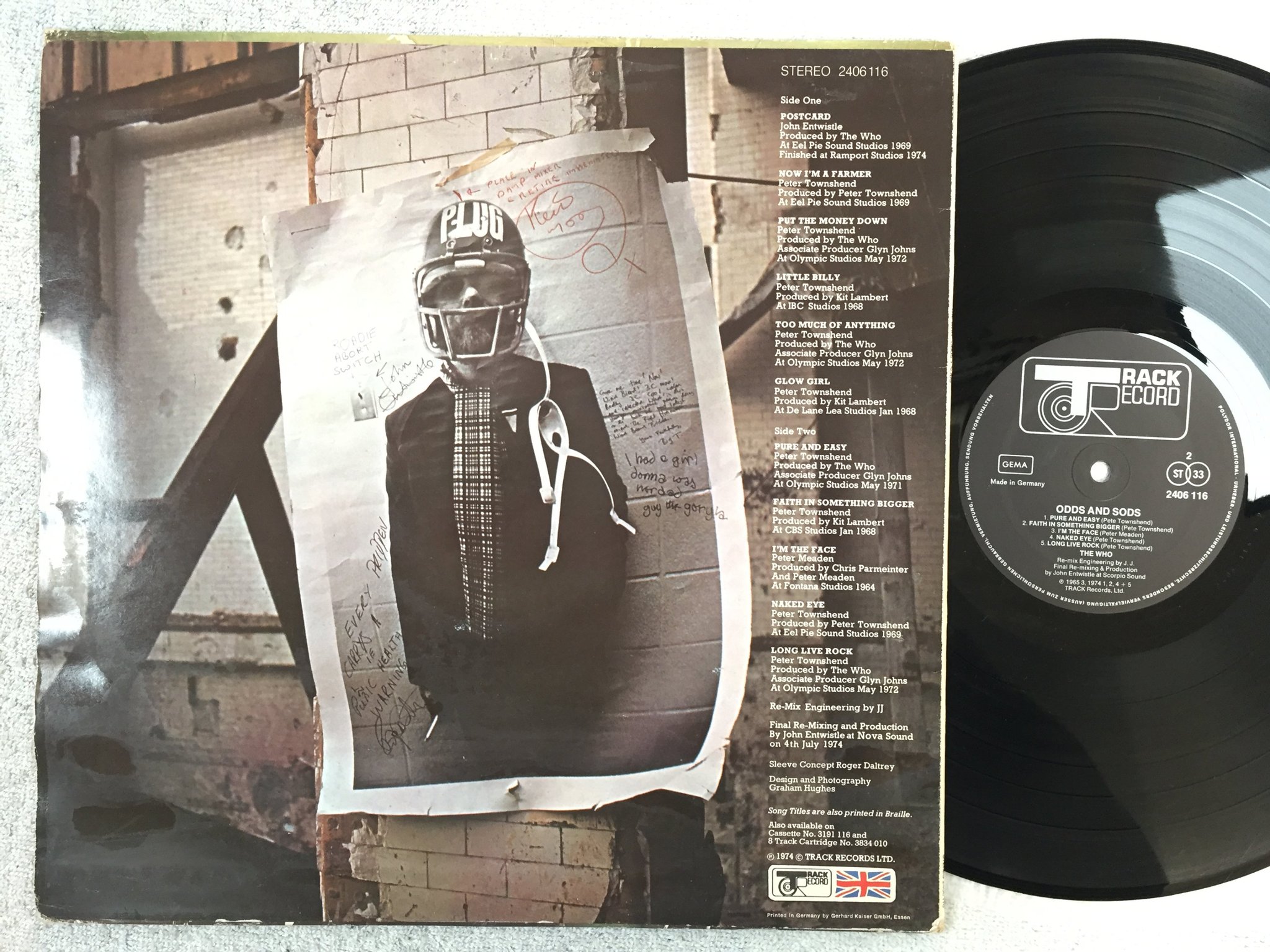 Omslagsbild för skivan The Who odds and sods LP -74 Ger TRACK 2406116