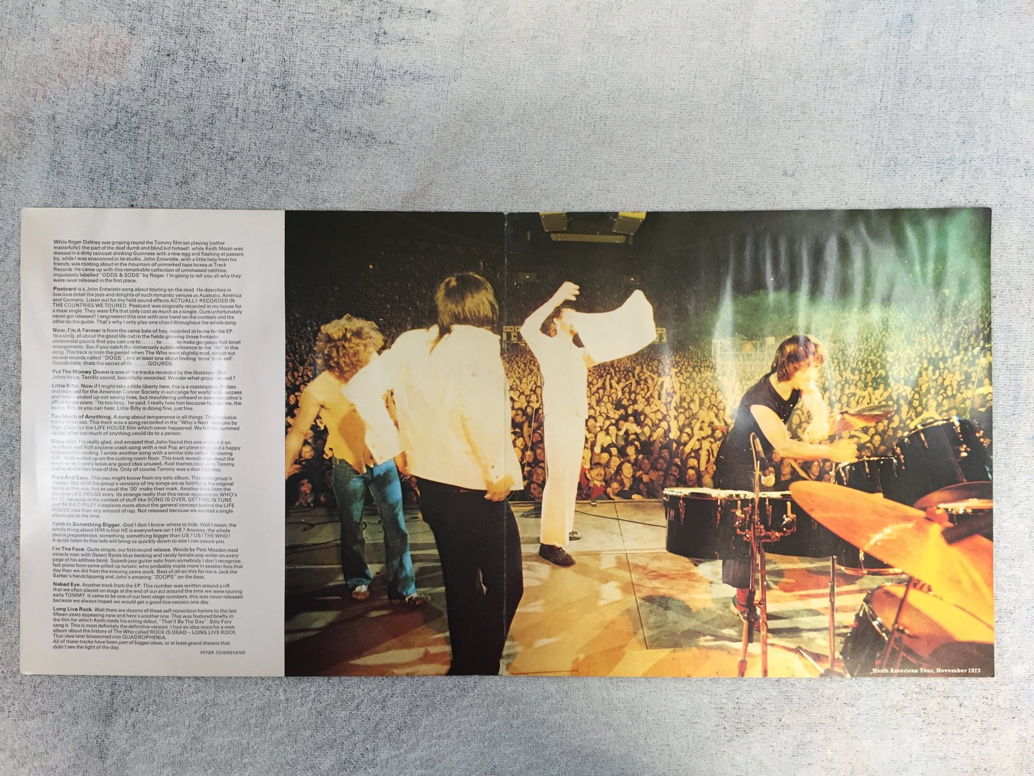 Omslagsbild för skivan The Who odds and sods LP -74 Ger TRACK 2406116