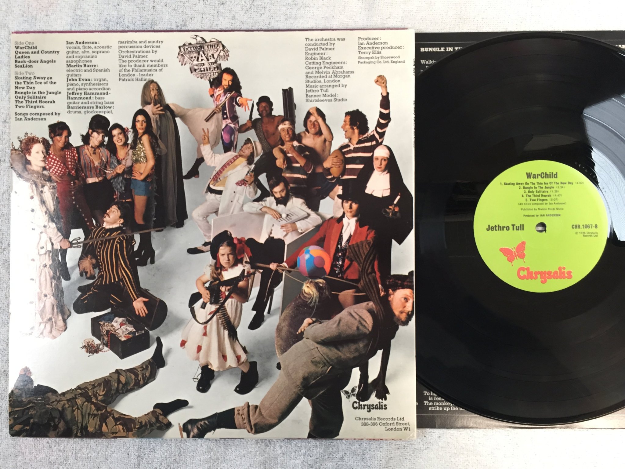 Omslagsbild för skivan JETHRO TULL "A" LP -80 ncb CHRYSALIS CDL 1301