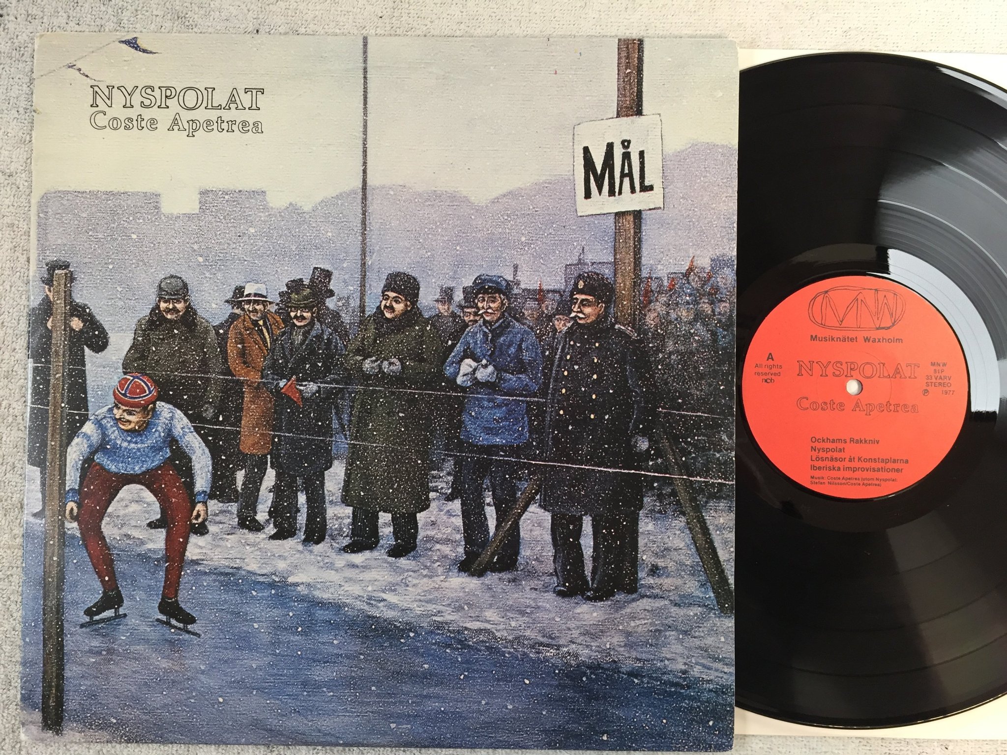 Omslagsbild för skivan PINK CHAMPAGNE vackra pojke! LP -82 Swe MNW 117 P 