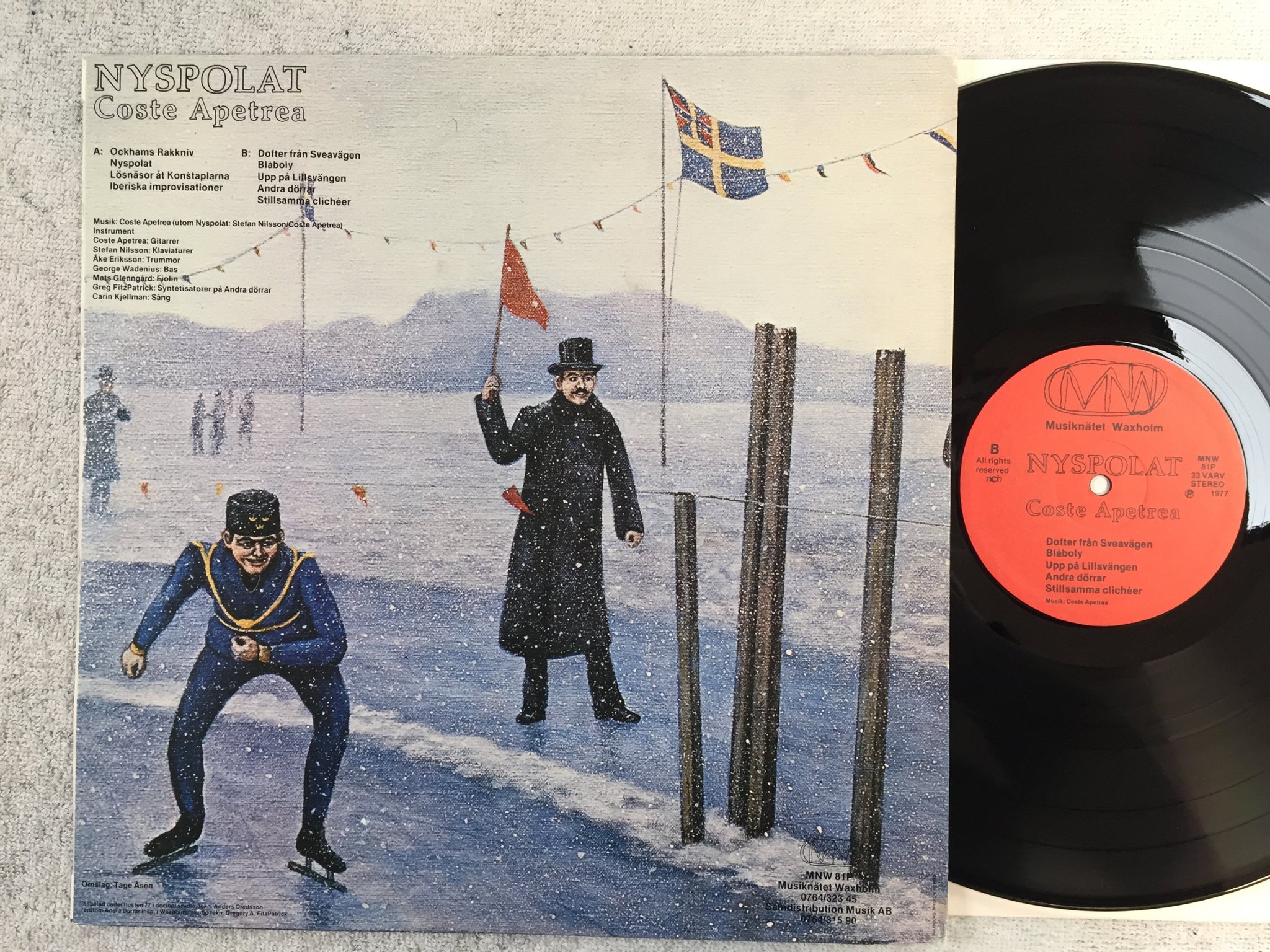 Omslagsbild för skivan COSTE APETREA nyspolat LP -77 Swe MNW 81P