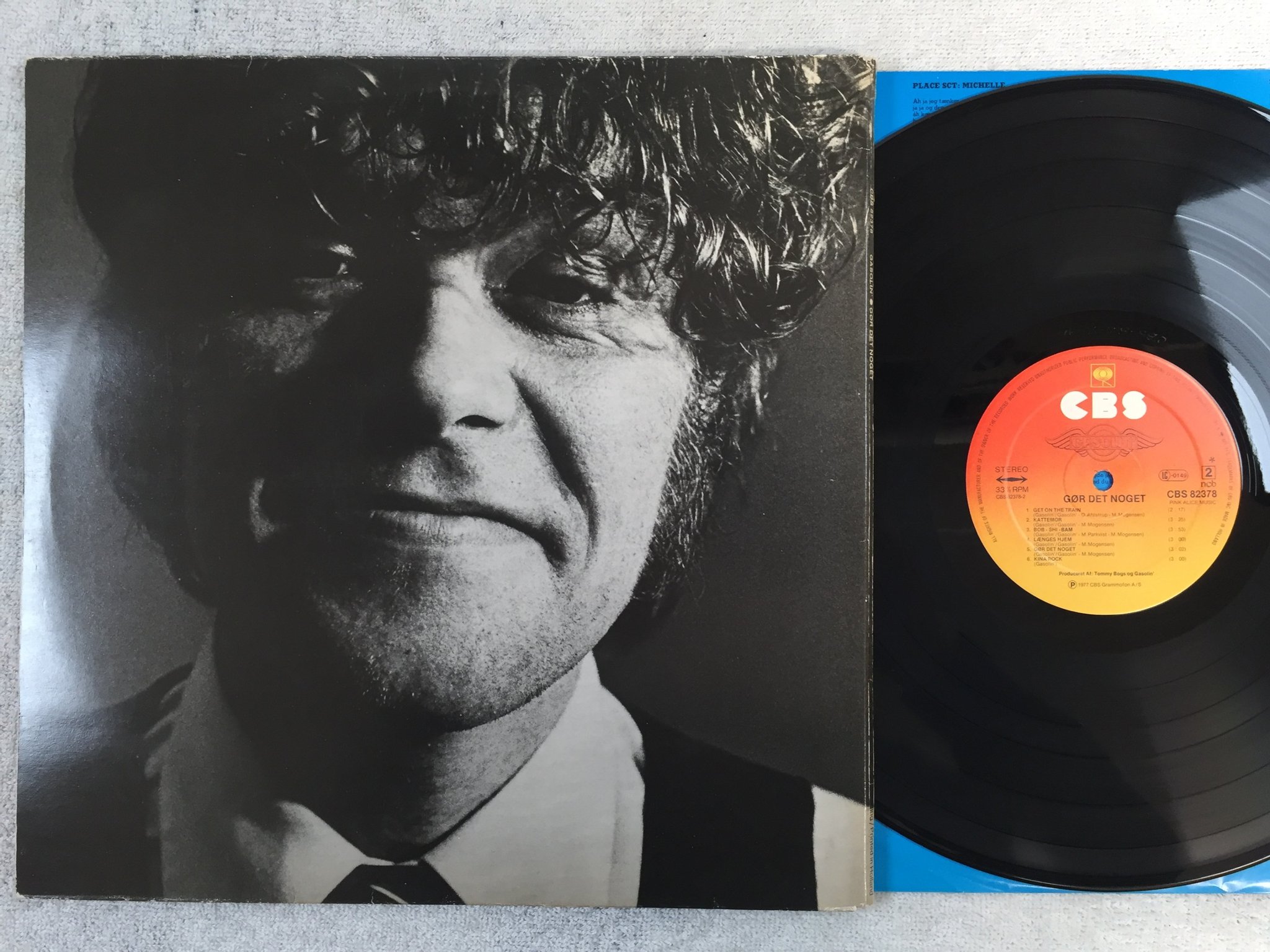 Omslagsbild för skivan GASOLIN gør det noget LP -77 CBS 82378 