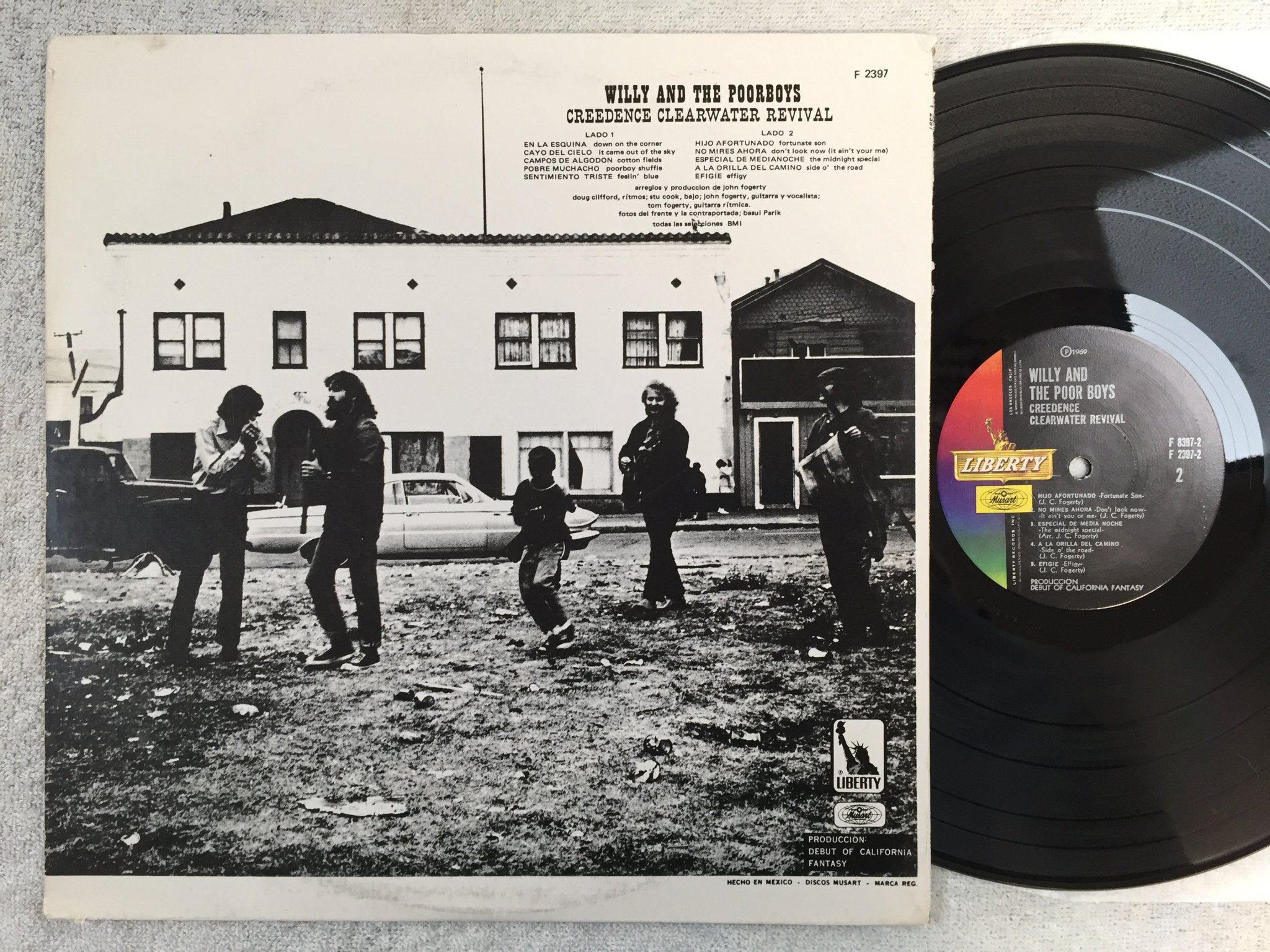 Omslagsbild för skivan CREEDENCE willy and the poor boys LP -69 Mexico MUSART F 8397 rare!!!