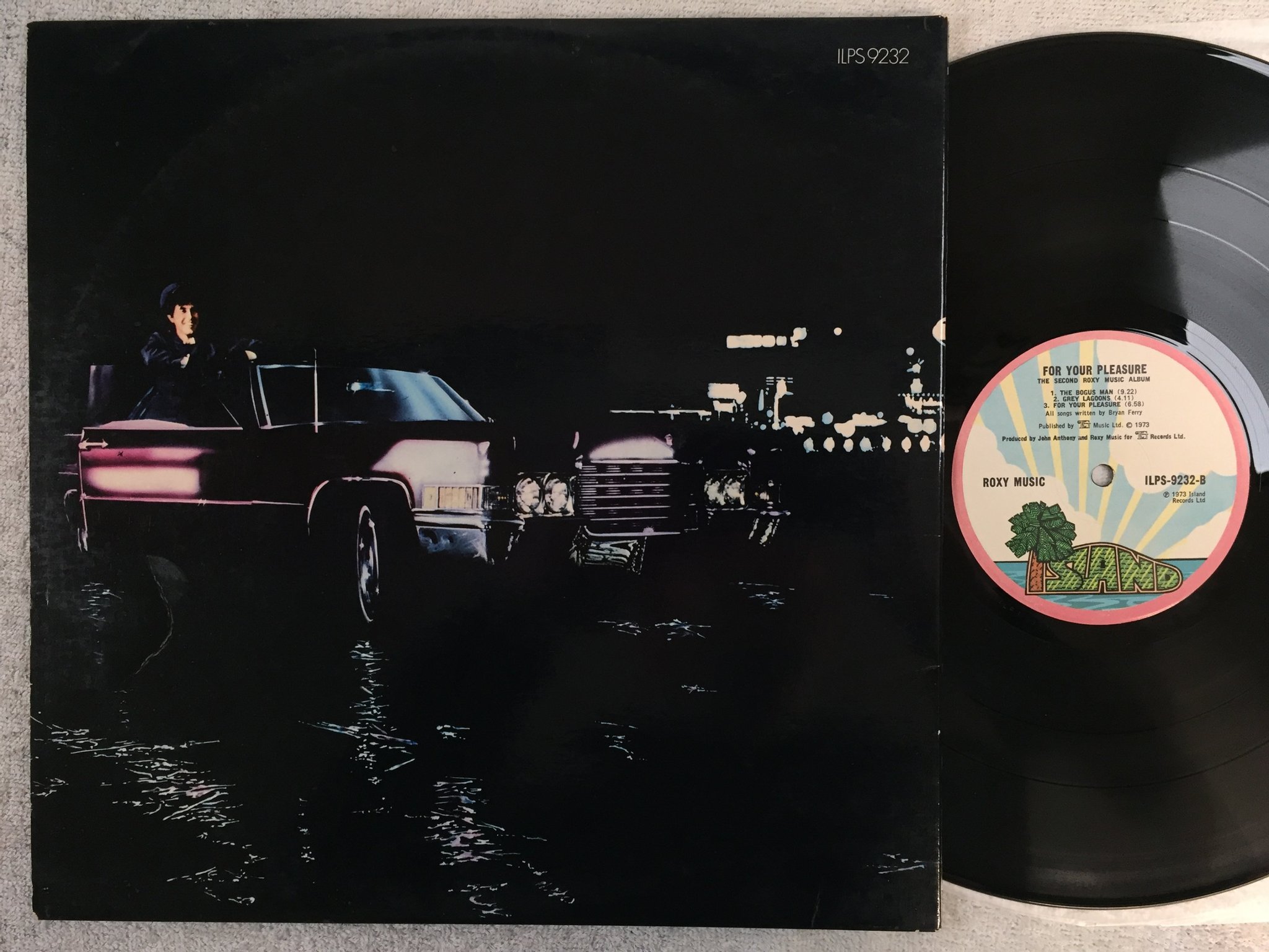 Omslagsbild för skivan ROXY MUSIC for your pleasure LP -73 UK ISLAND ILPS 9232