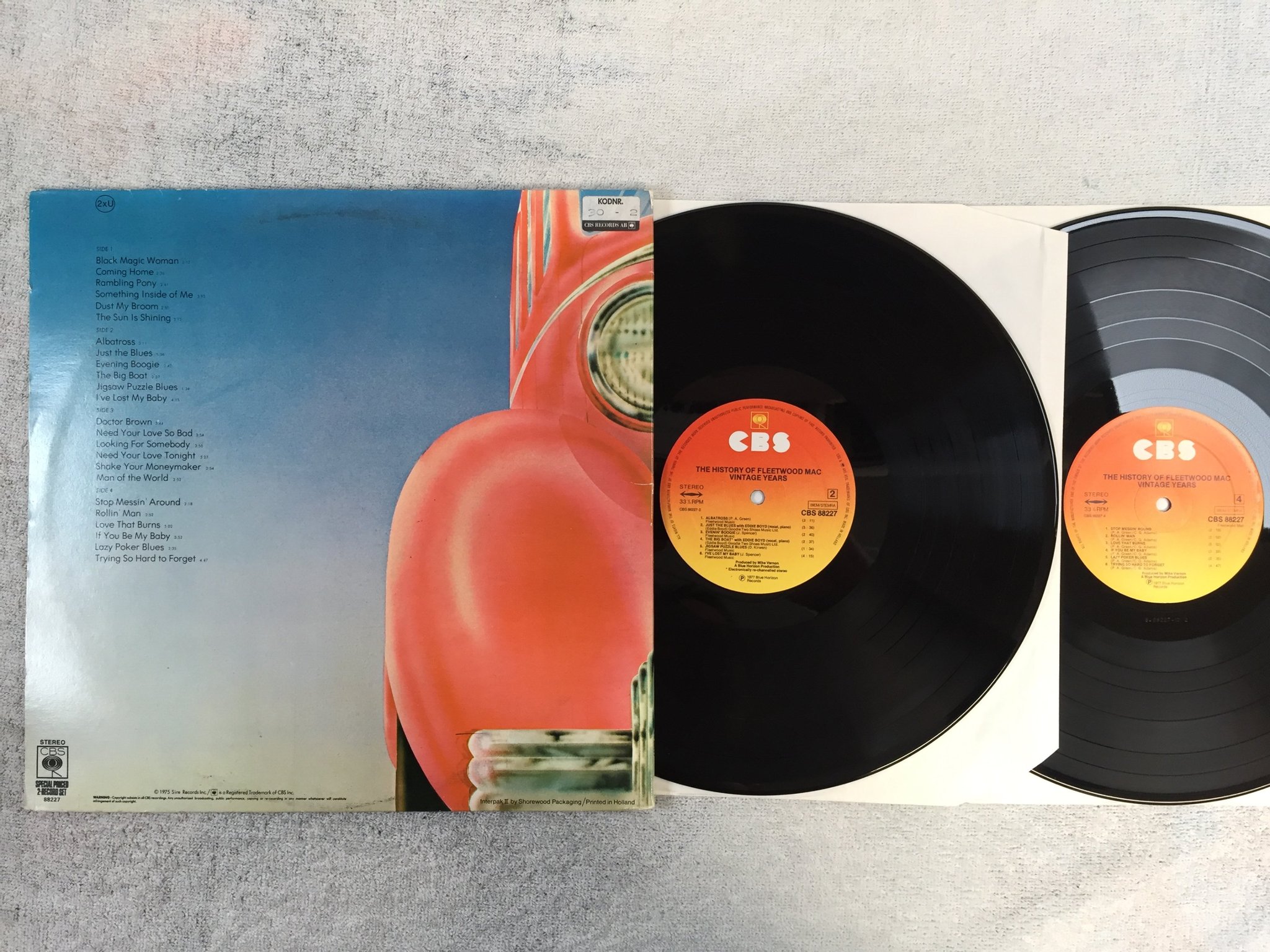 Omslagsbild för skivan Fleetwood Mac vintage years 2xLP -77 Hol CBS 88227