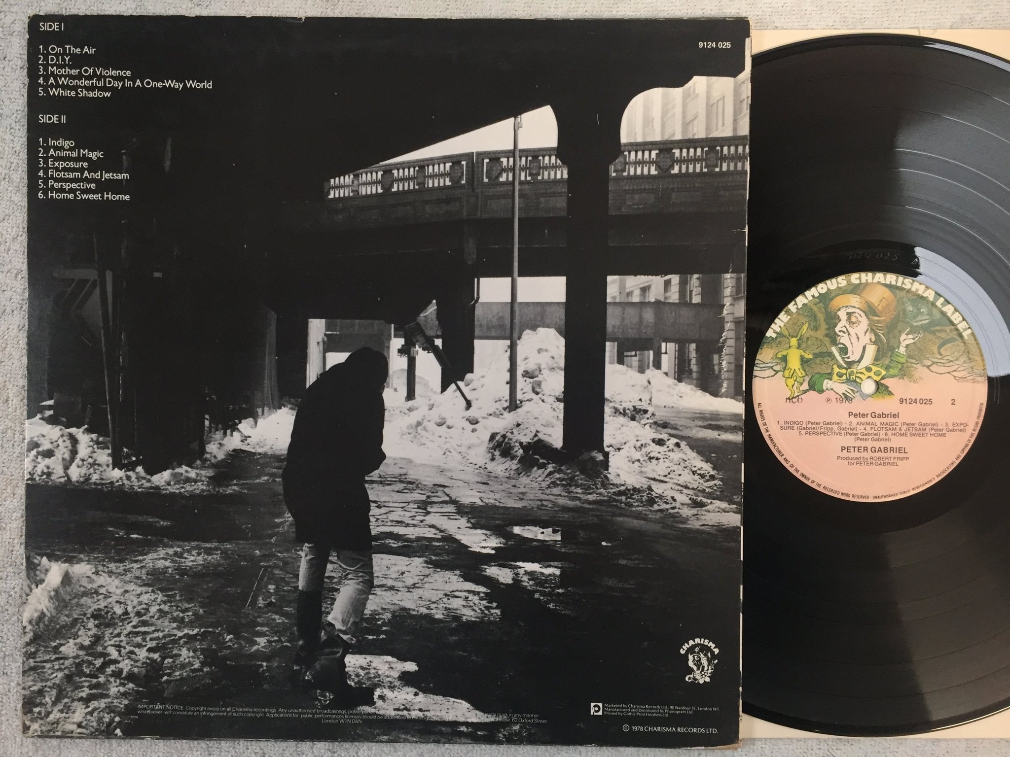 Omslagsbild för skivan PETER GABRIEL s/t LP -78 ncb CHARISMA 9124025