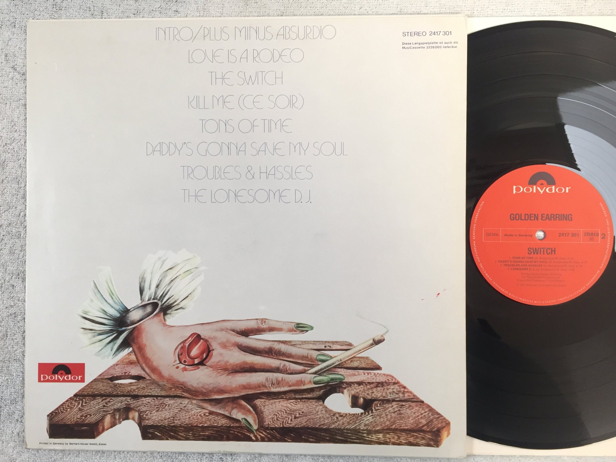 Omslagsbild för skivan GOLDEN EARRING switch LP -75 Ger POLYDOR 2417301