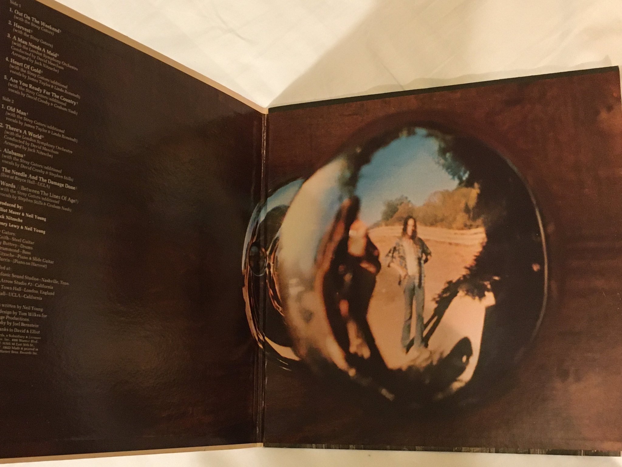 Omslagsbild för skivan NEIL YOUNG harvest LP -72 US REPRISE MSK 2277