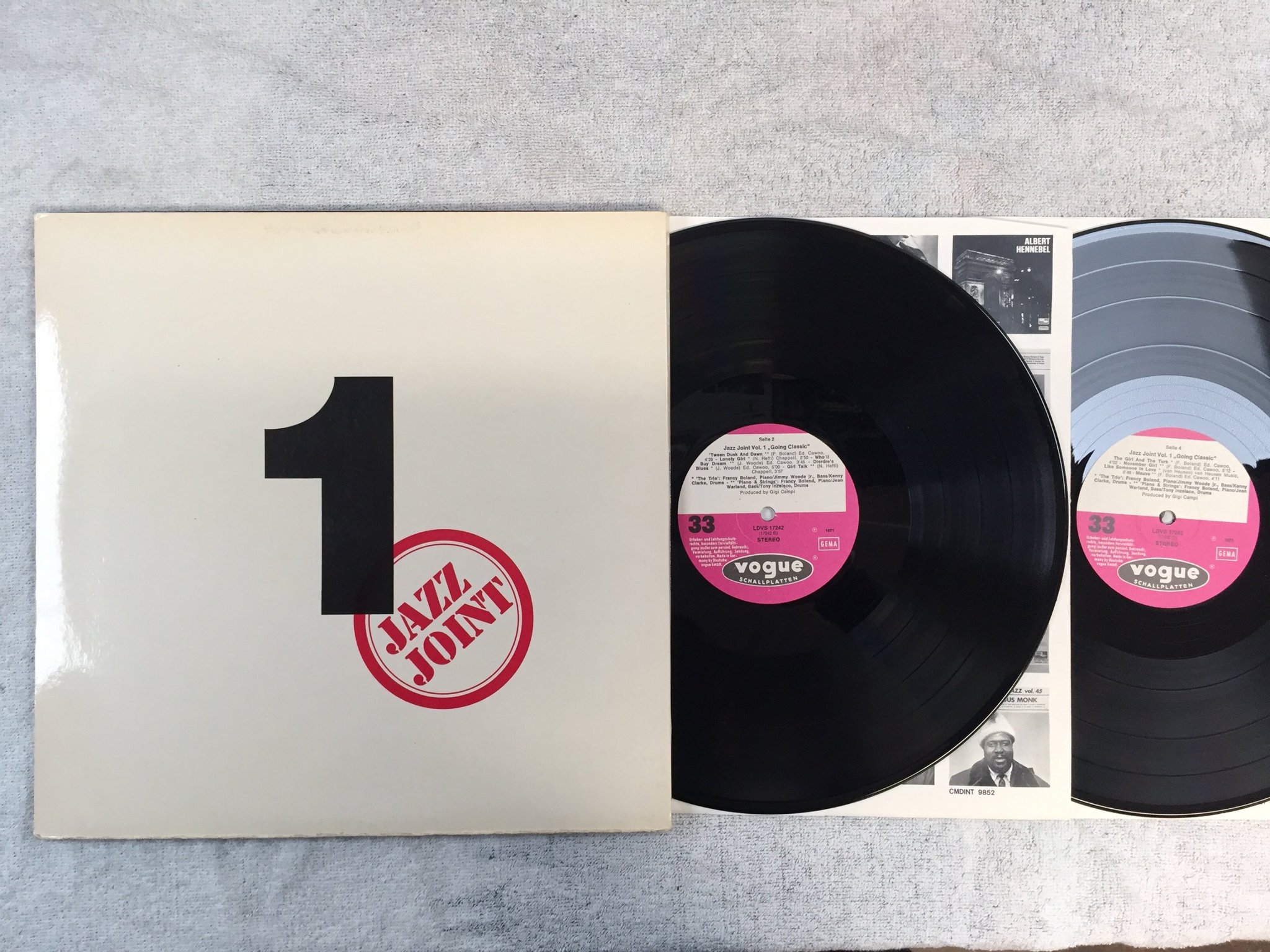 Omslagsbild för skivan FRANCY BOLAND Kenny Clarke - jazz joint 2xLP -71 Ger VOGUE SCHALLPLATTEN LDVS 17