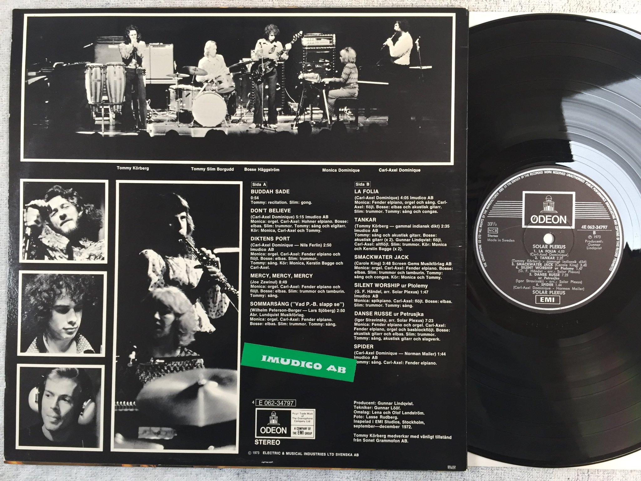 Omslagsbild för skivan SOLAR PLEXUS "2" LP -73 Swe ODEON 4e 062-34797