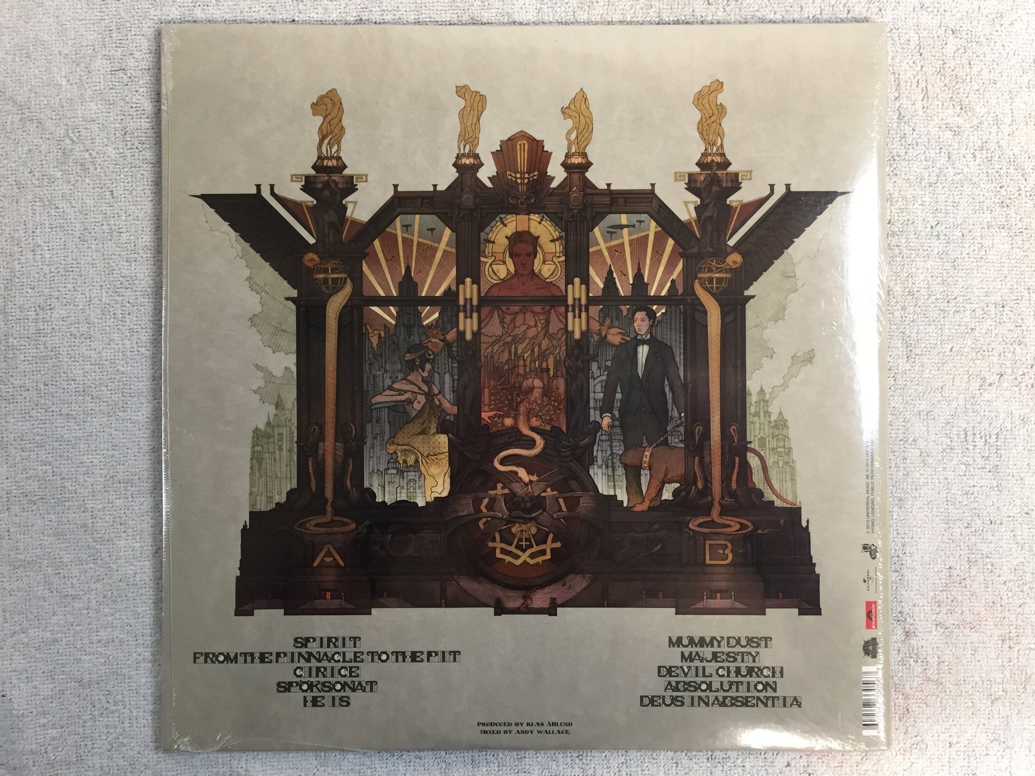 Omslagsbild för skivan GHOST Meliora LP 2015  UNIVERSAL MUSIC 060254733056 sealed Vet ej vilken färg de