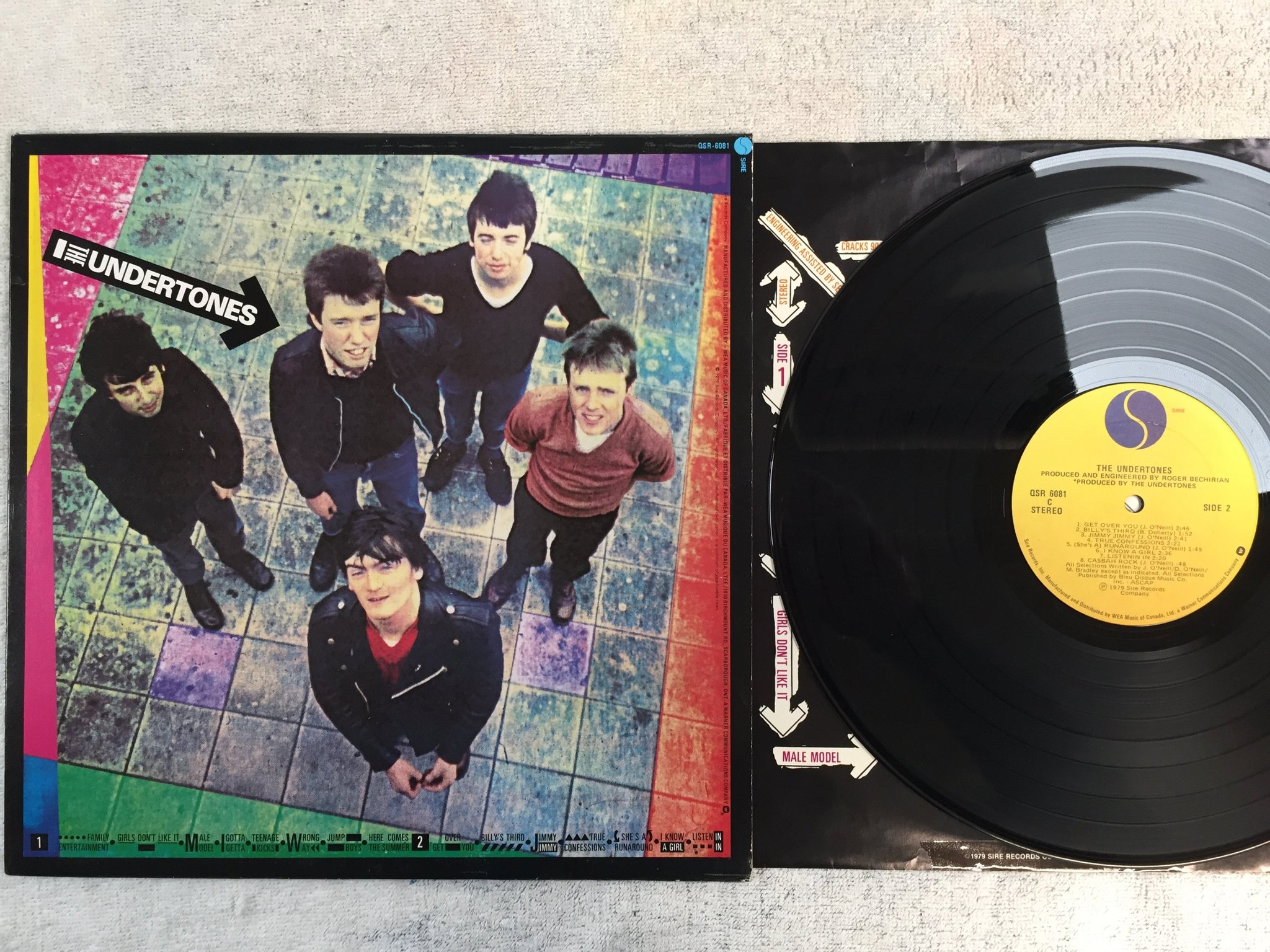 Omslagsbild för skivan THE UNDERTONES s/t LP -79 US SIRE QSR 6081