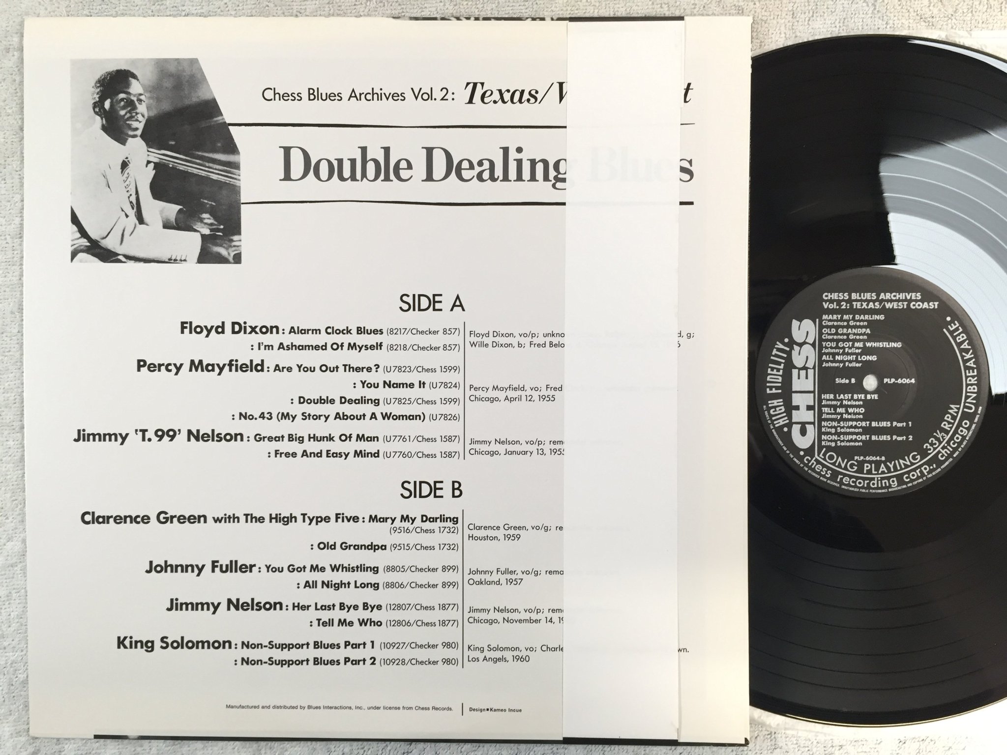 Omslagsbild för skivan V/A vol 2 Texas / West coast LP Japan CHESS PLP 6064