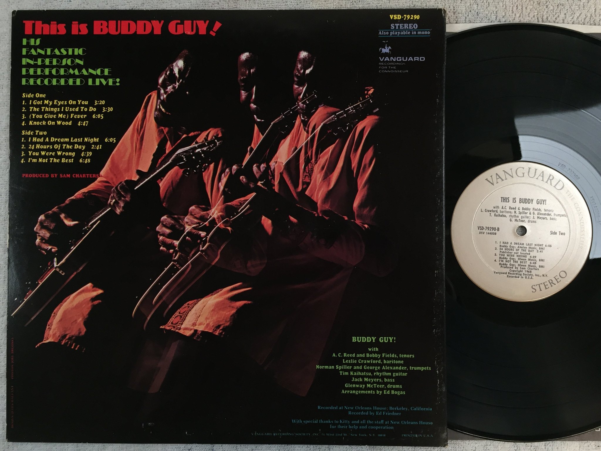 Omslagsbild för skivan BUDDY GUY this is Buddy Guy LP US VANGUARD VSD 79290
