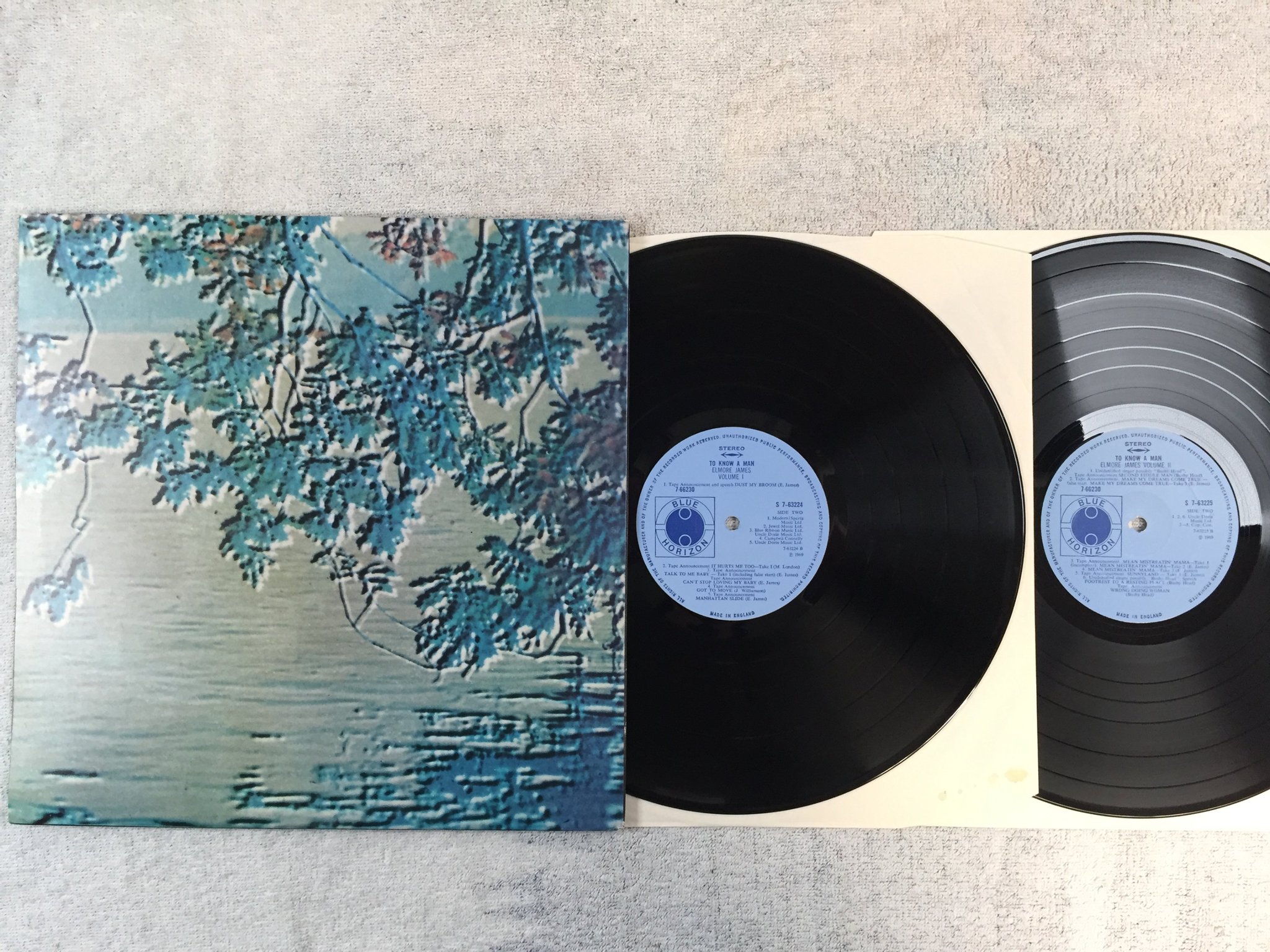 Omslagsbild för skivan ELEMORE JAMES to know a man vol II 2xLP -69 UK BLUE HORIZON S 7-63225