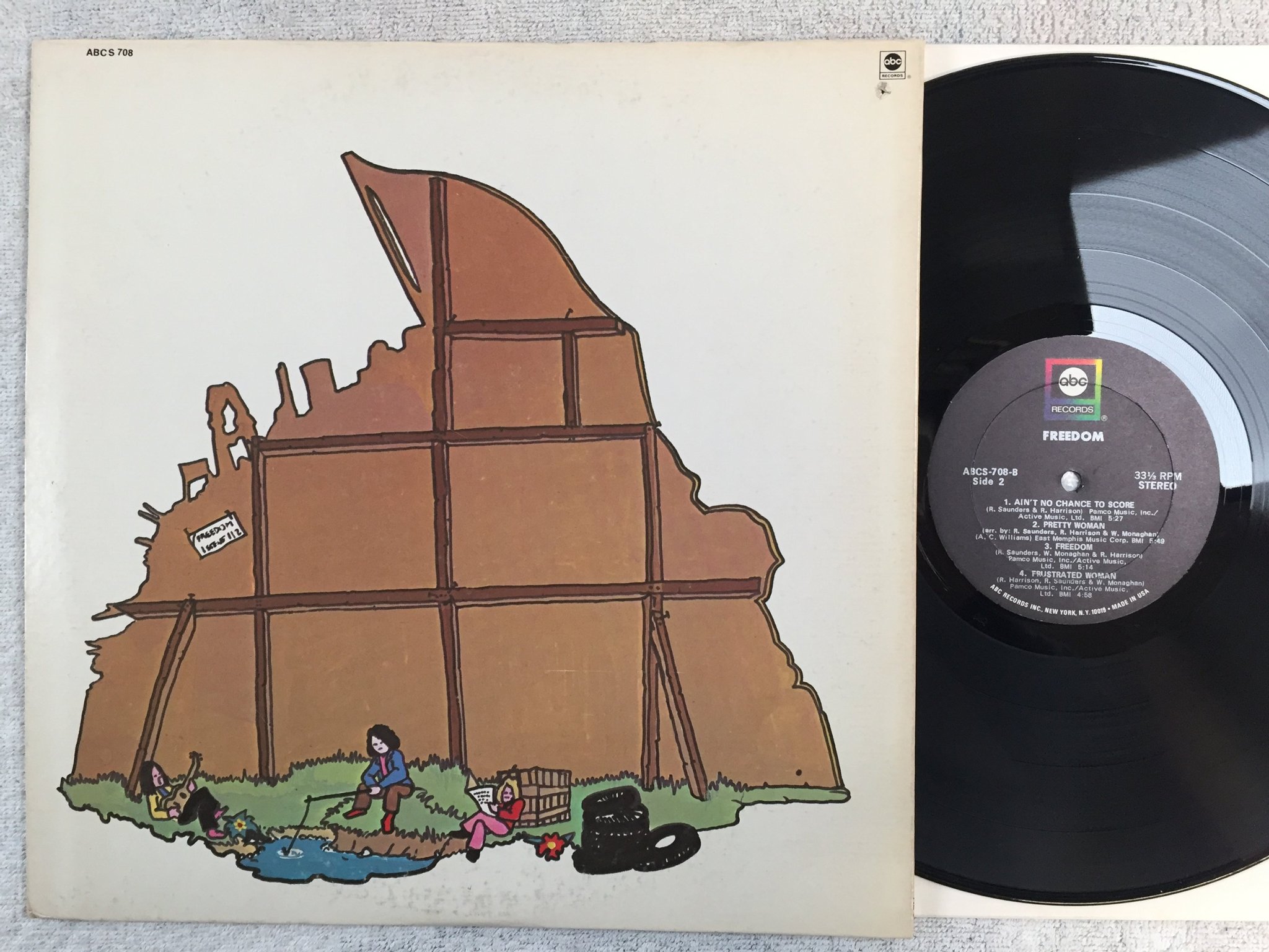 Omslagsbild för skivan FREEDOM s/t LP -70 US  ABC ABCS 708