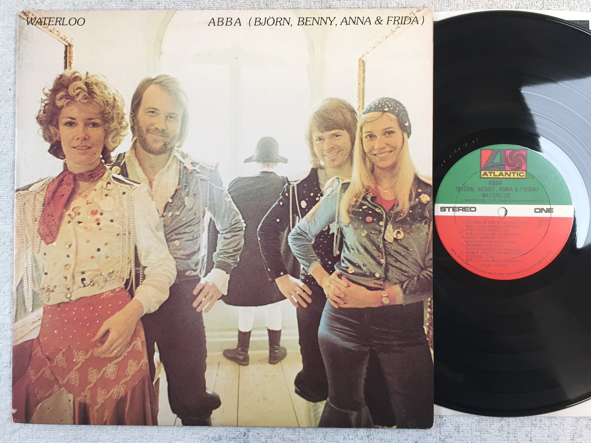 Omslagsbild för skivan ABBA waterloo LP -74 US ATLANTIC SD 18101