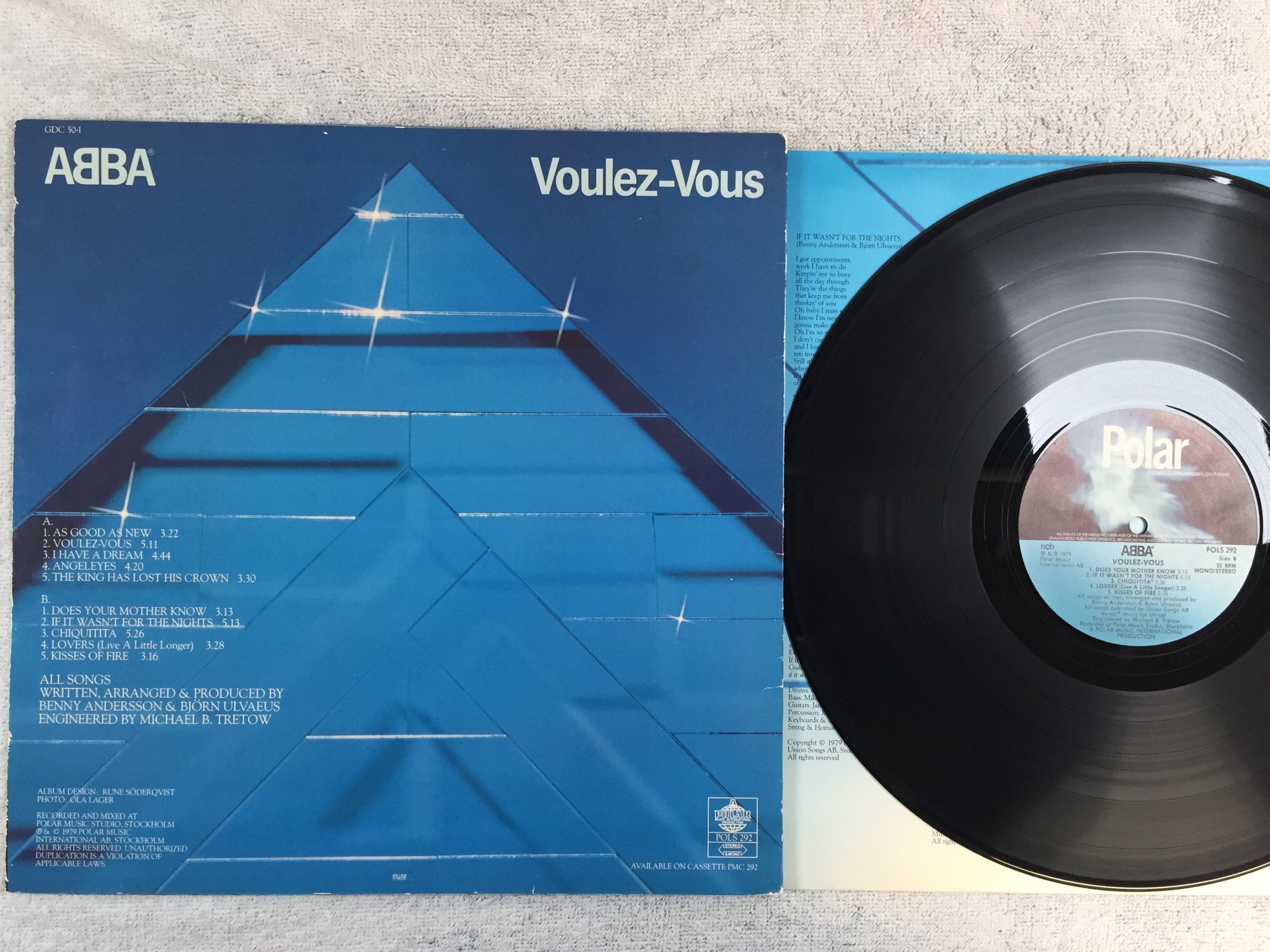Omslagsbild för skivan ABBA voulez-vous LP -79 Swe POLAR POLS 292  
