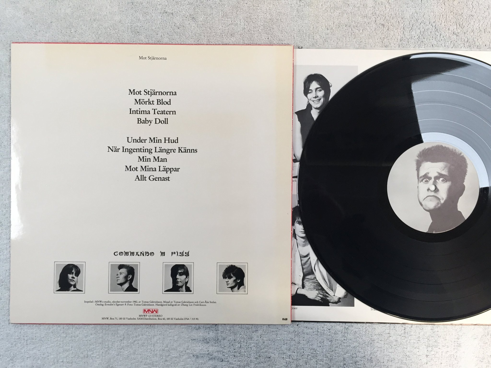 Omslagsbild för skivan COMMANDO M PIGG Mot Stjärnorna LP -83 Swe MNW MNWP 123