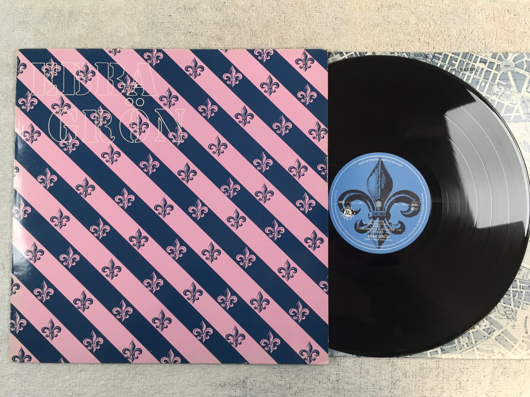 Omslagsbild för skivan EBBA GRÖN s/t LP -82 Swe MISTLUR MLR-25