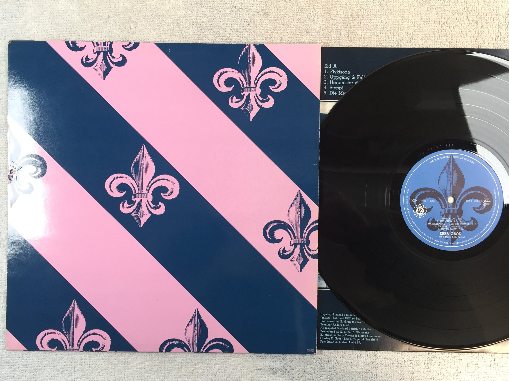 Omslagsbild för skivan EBBA GRÖN s/t LP -82 Swe MISTLUR MLR-25