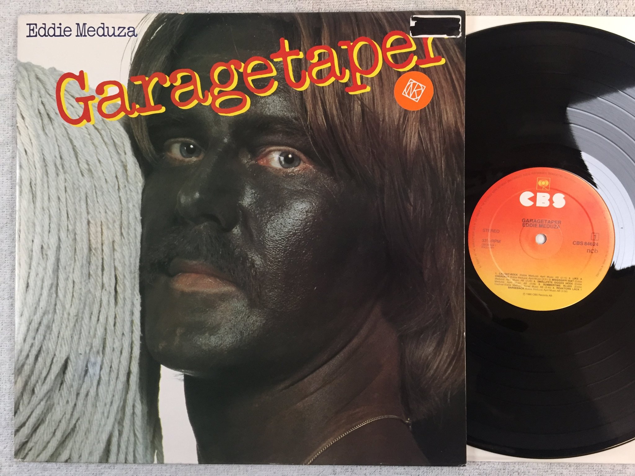 Omslagsbild för skivan EDDIE MEDUZA garagetaper LP -80 Hol CBS 84624