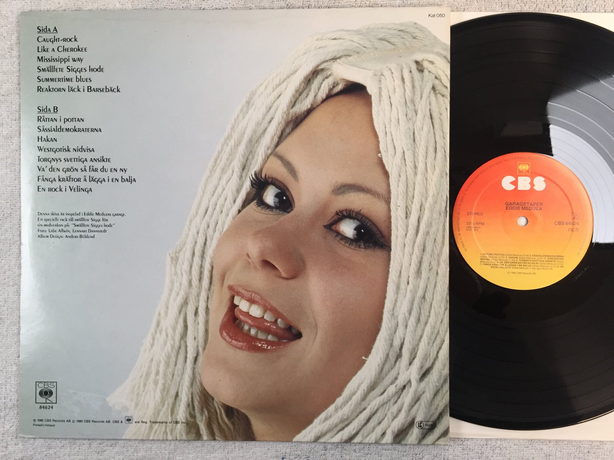 Omslagsbild för skivan EDDIE MEDUZA garagetaper LP -80 Hol CBS 84624